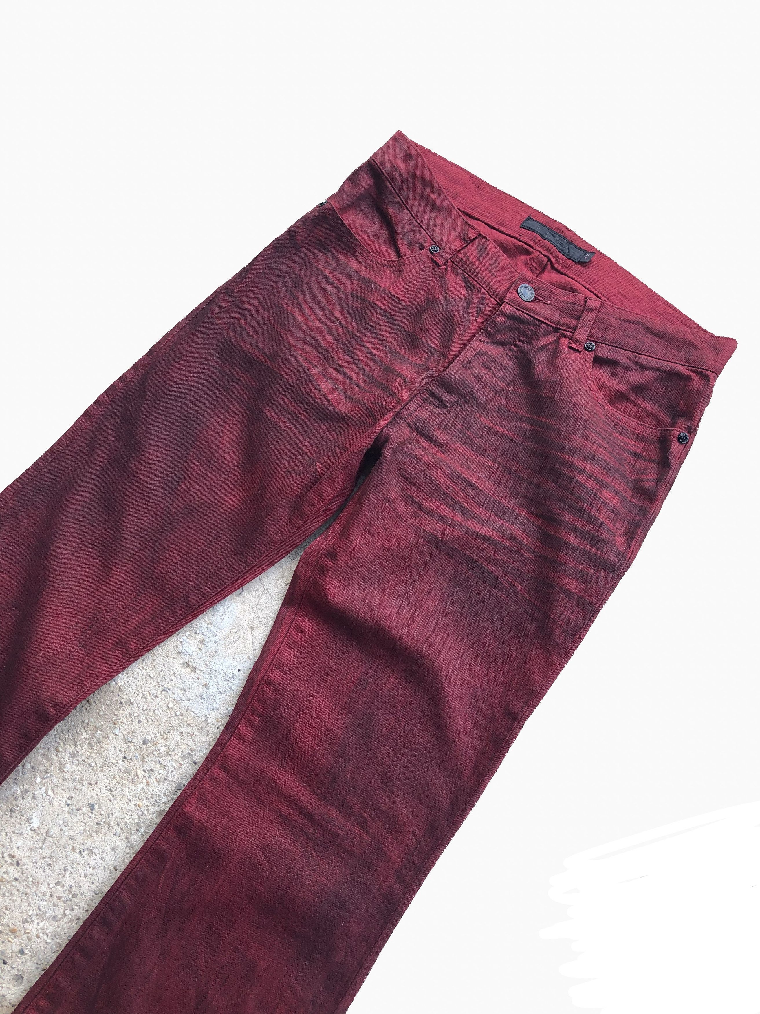 GOSTAR DE FUGA × If Six Was Nine × Le Grande Bleu (L.G.B.) Gostar de fuga Red Clawmark flared denim Size US 30 / EU 46 - 4 Thumbnail