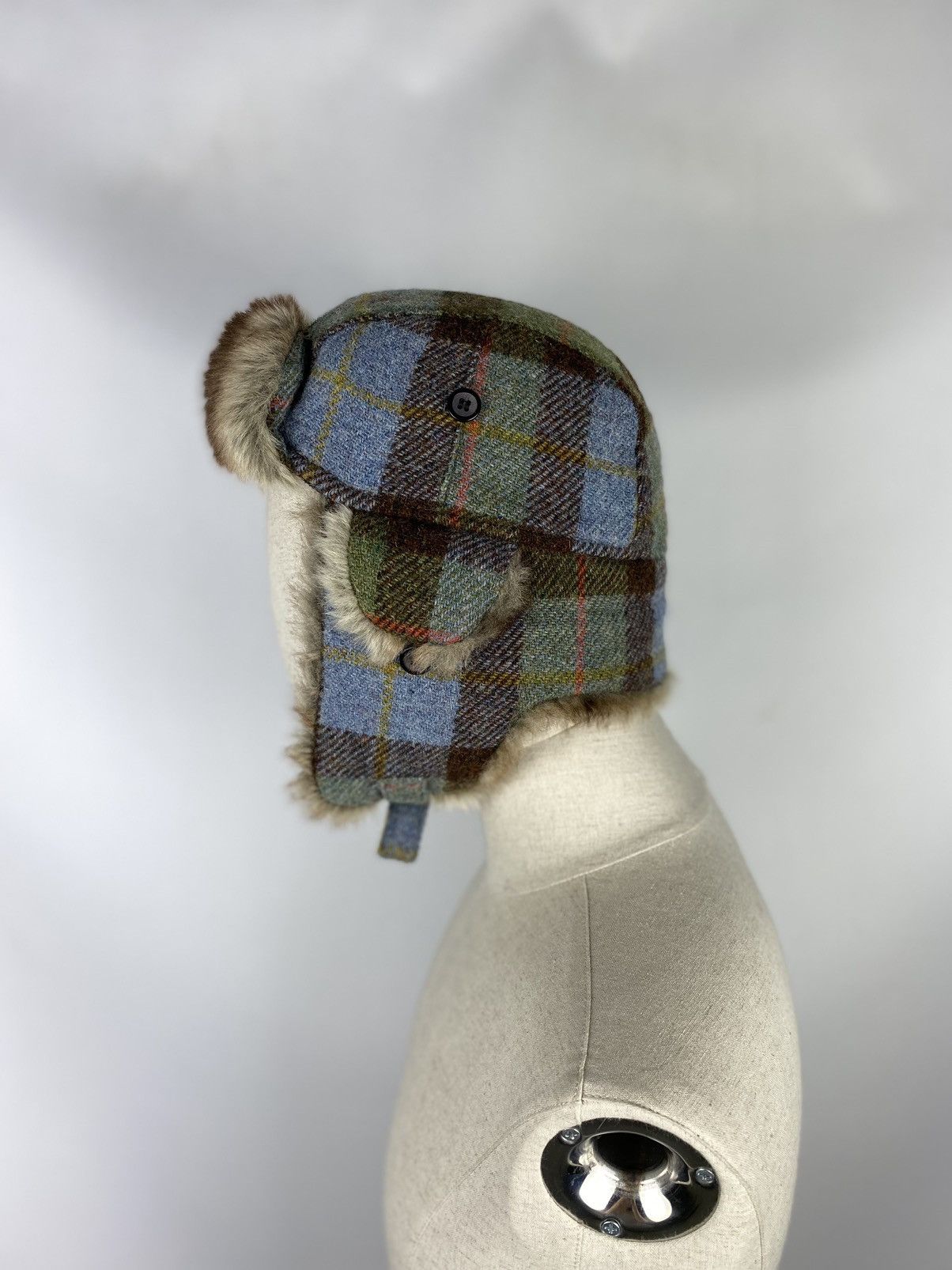 Harris Tweed Harris Tweed wool trapper Ushanka hat size L Size ONE SIZE - 4 Thumbnail