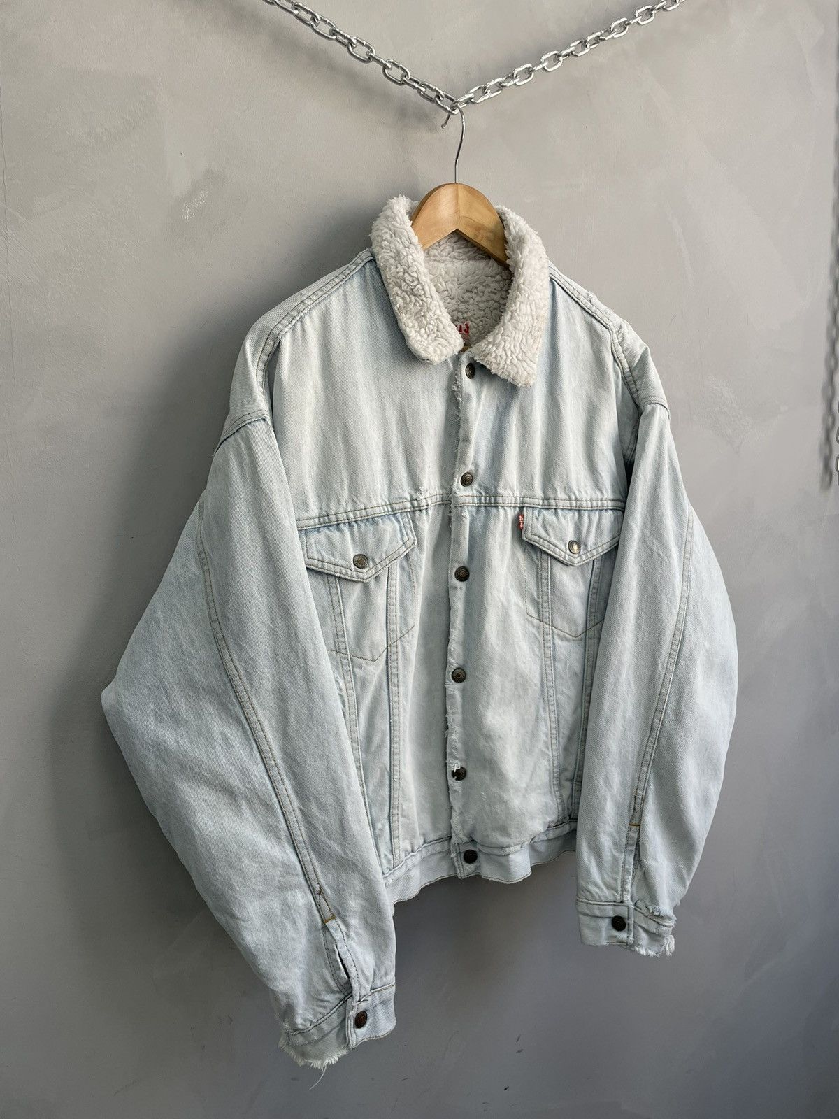 Levi's Levis rare sherpa denim faded jacket 90s y2k Size US M / EU 48-50 / 2 - 4 Thumbnail