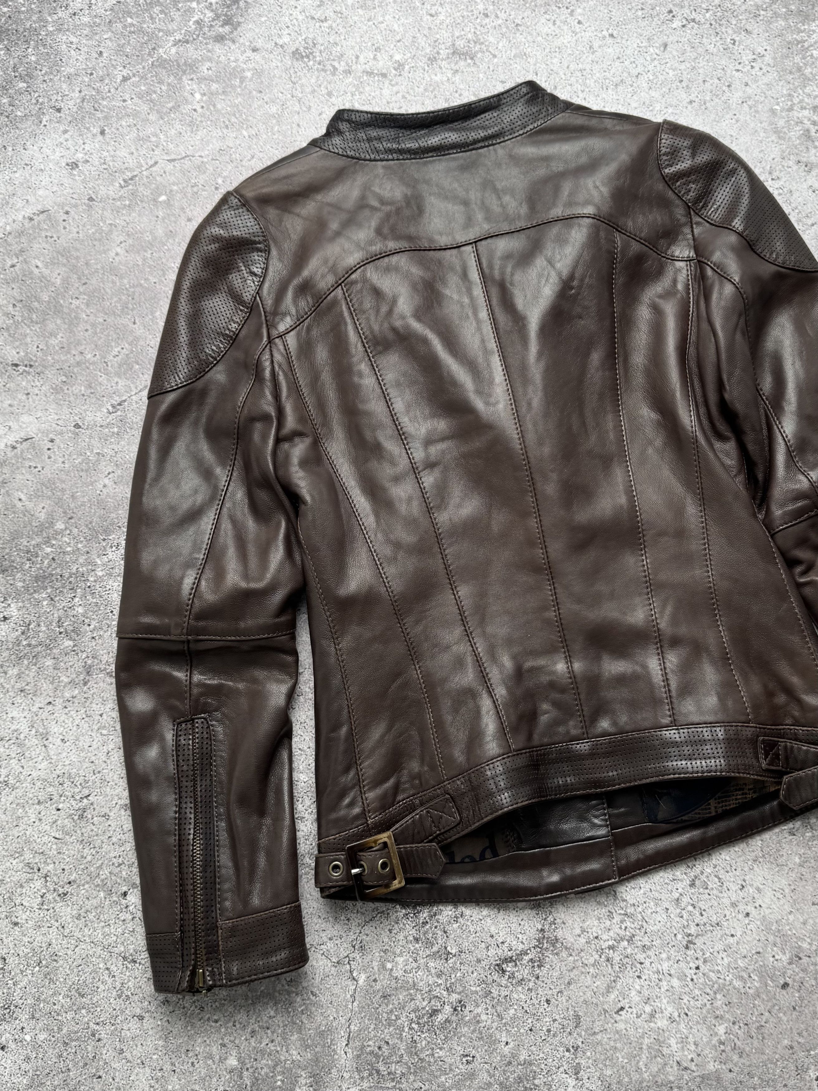 Vintage Vintage Leather Jacked With Zippers C5(V408)(E8) Size XS / US 0-2 / IT 36-38 - 9 Thumbnail