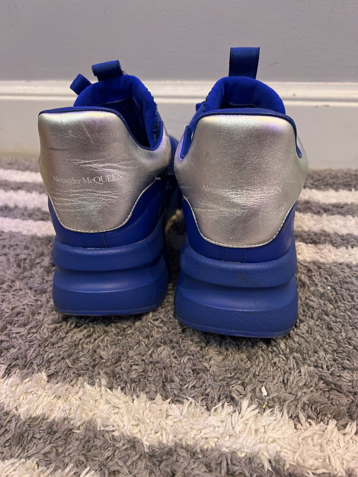 Alexander McQueen Alexander mcqueen “ultramarine silver” Size US 12 / EU 45 - 4 Thumbnail