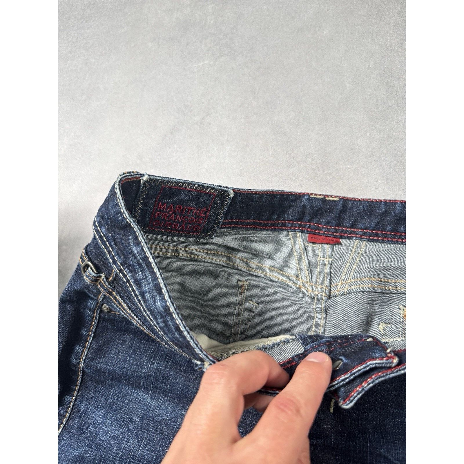 Marithe + Francois Girbaud MARITHE FRANCOIS GIRBAUD Flare Denim Rare Avant Garde Size 27" / US 4 / IT 40 - 14 Thumbnail