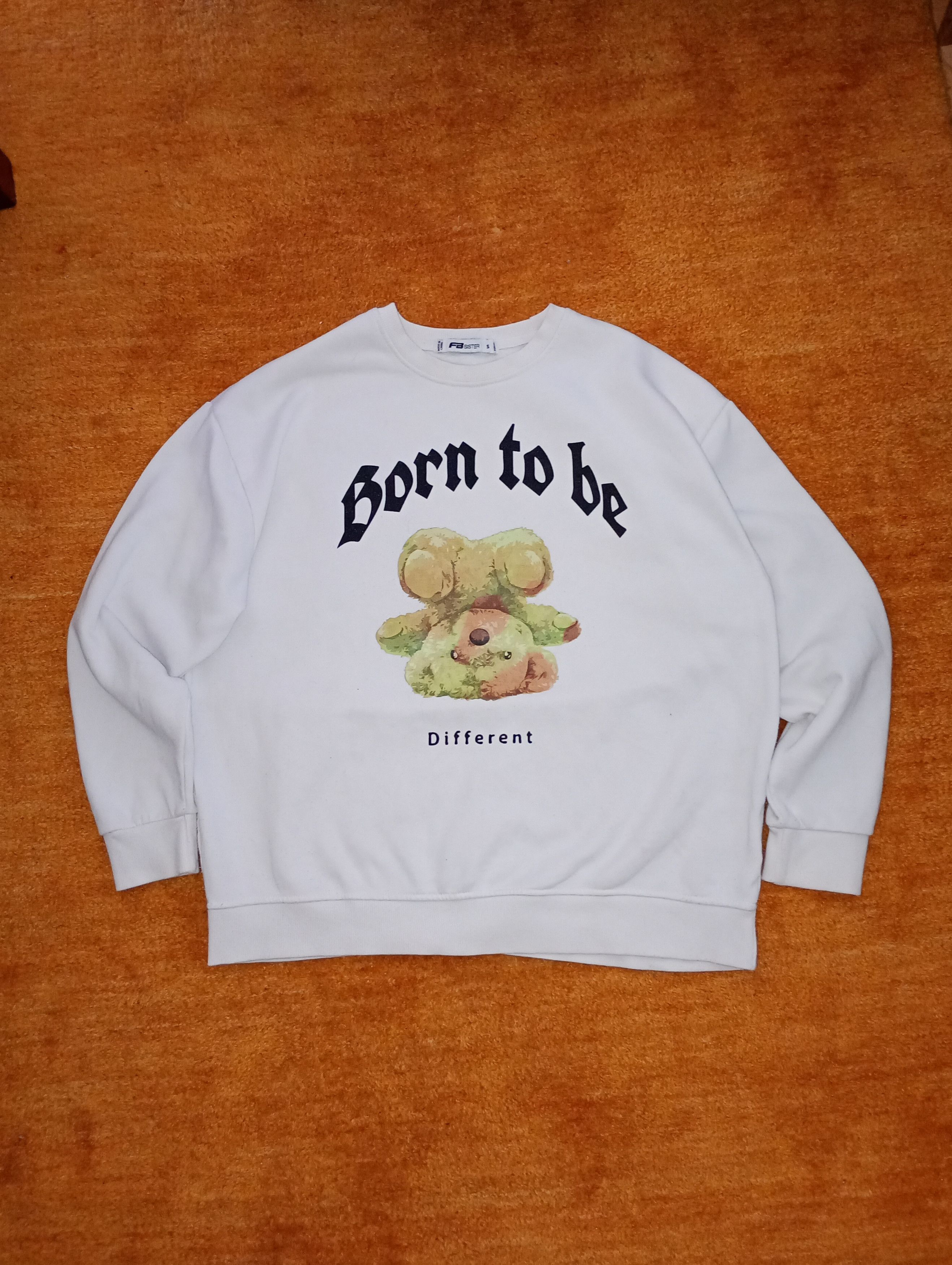 Other Born to be Different Sweatshirt (White, Graphic Print) Size L / US 10 / IT 46 - 2 Thumbnail