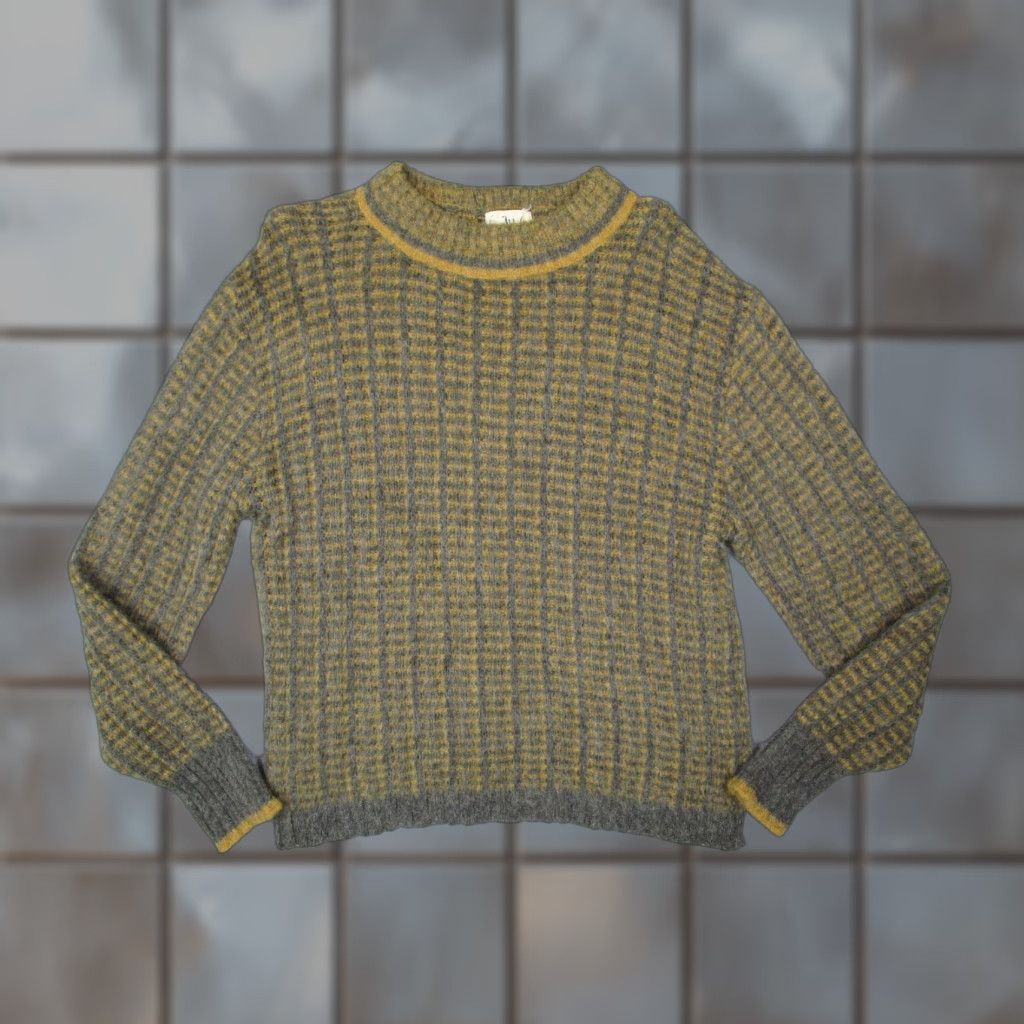 Vintage VINTAGE Abbey Hill Mens Medium Gray Shetland Wool Mohair Blend Pullover Sweater Size US M / EU 48-50 / 2 - 1 Thumbnail
