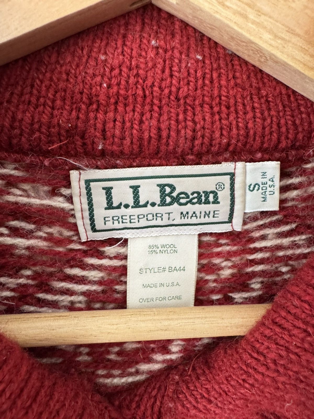 L.L. Bean × Vintage Nordic Fair Isle Cardigan Size US S / EU 44-46 / 1 - 4 Thumbnail