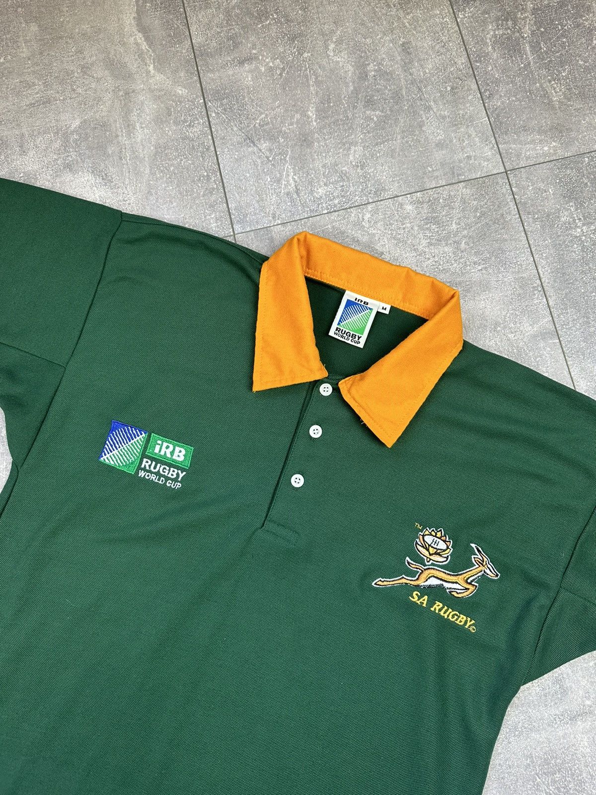 Vintage South Africa Rugby World Cup Vintage Polo Jersey Size US M / EU 48-50 / 2 - 5 Thumbnail