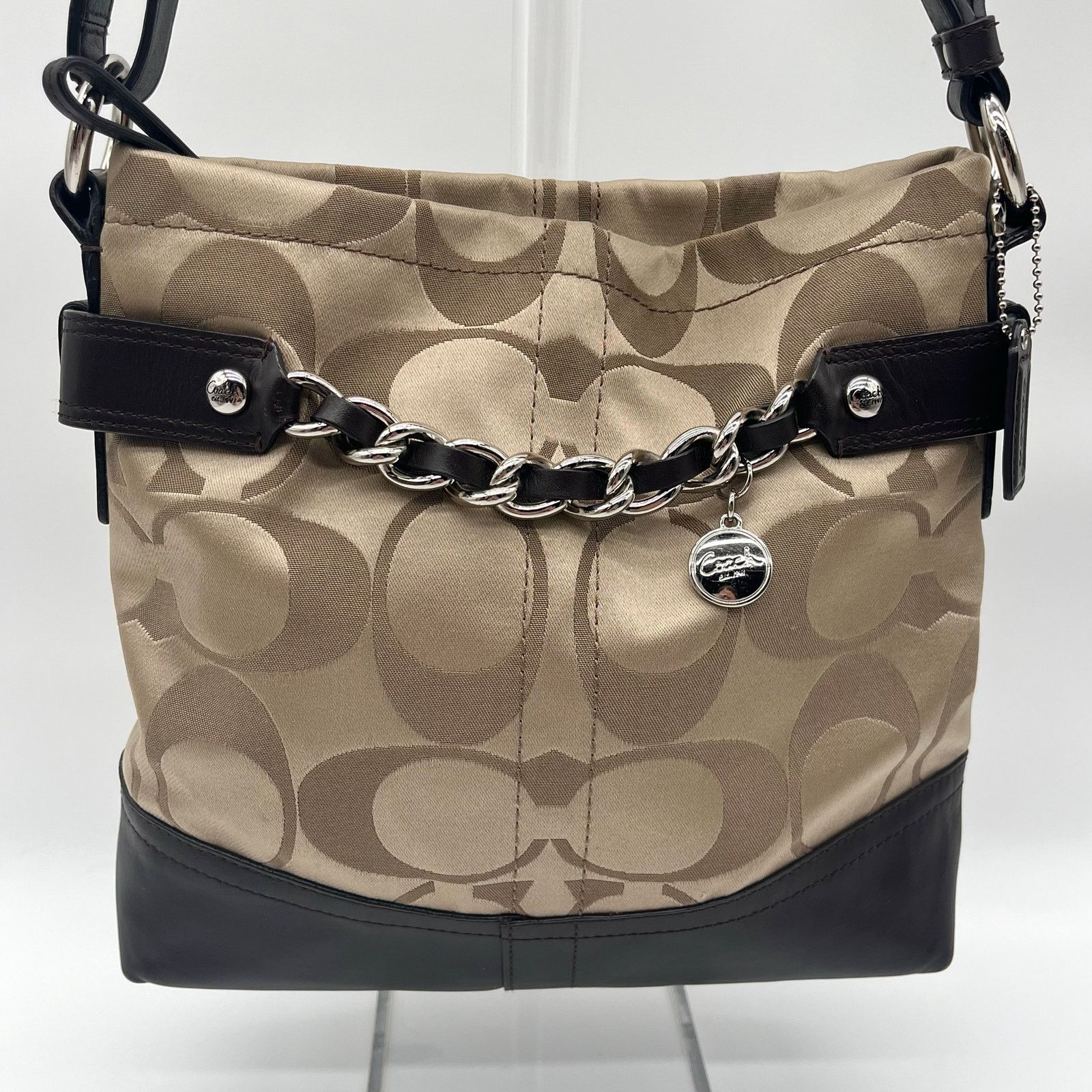 Coach COACH Signature Hobo Optic Braided Chain Shoulder Bag Size ONE SIZE - 4 Thumbnail