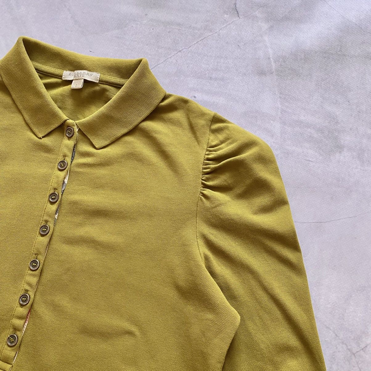 Burberry Vintage Burberry Brit Small Embroidered Logo Longsleeve Tee Size L / US 10 / IT 46 - 2 Thumbnail