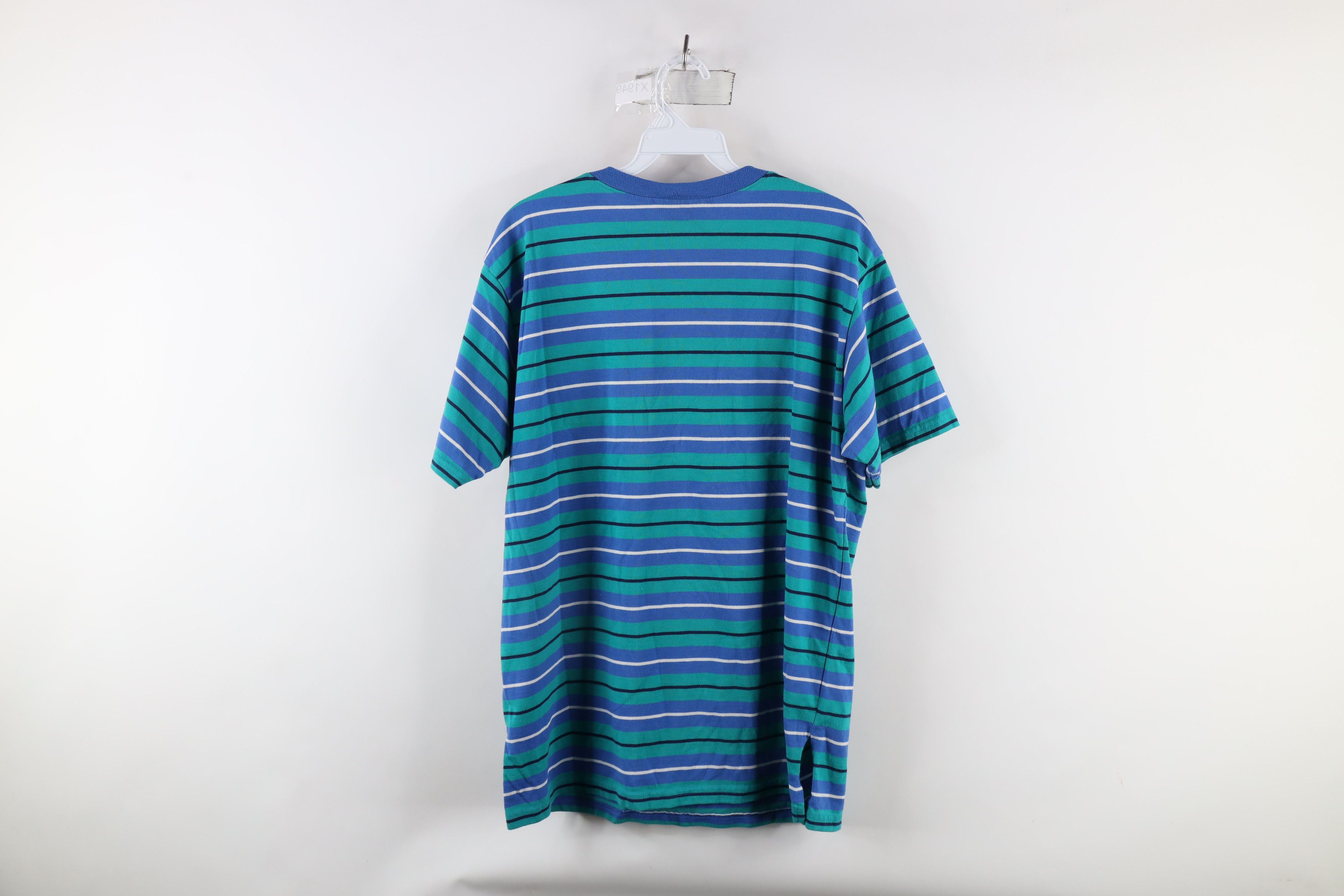 Vintage Vintage 90s Streetwear Faded Striped Short Sleeve T-Shirt Size US M / EU 48-50 / 2 - 5 Thumbnail