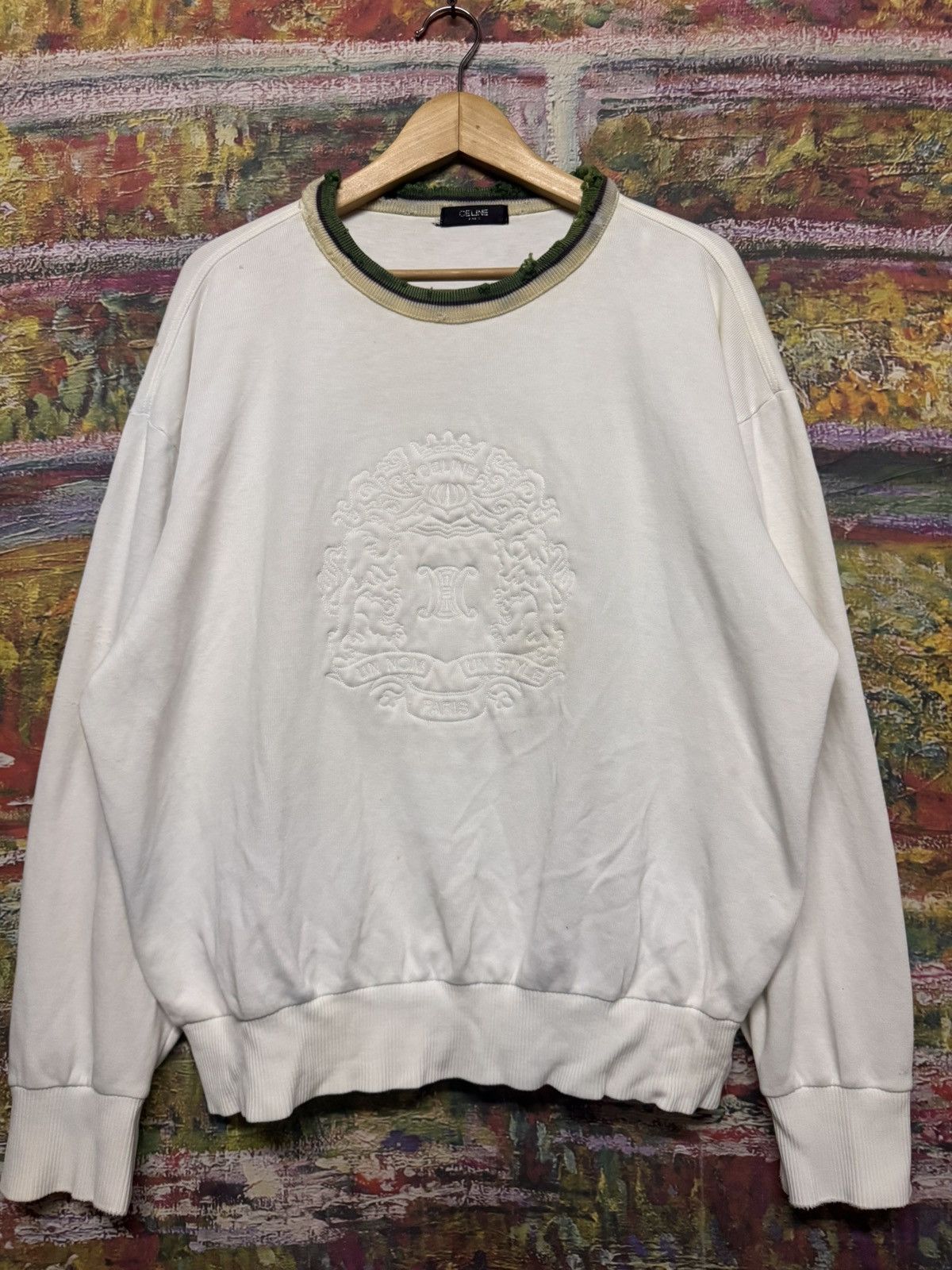 Celine Vintage Celine Sweatshirt Size US XL / EU 56 / 4 - 3 Thumbnail