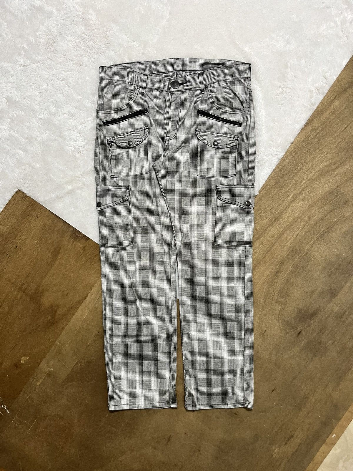 Other Lee Riders Plaid Buckle Cargo Pants Multi Pocket Size US 36 / EU 52 - 1 Thumbnail