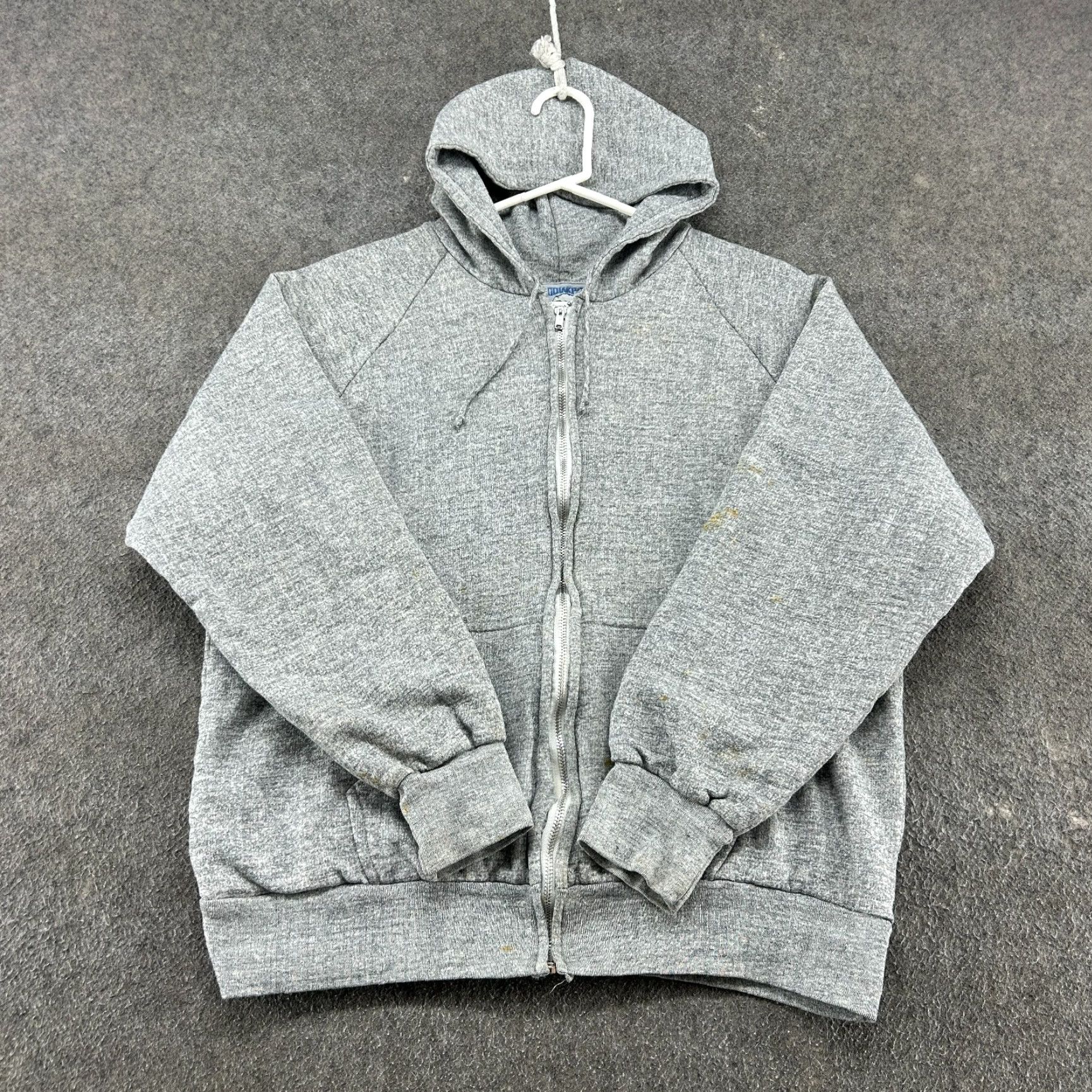 Vintage VINTAGE Kodiakpass Hoodie Mens XL Grey Full Zip Thermal Lined Cotton 70s 90s Fish Size US XL / EU 56 / 4 - 2 Thumbnail