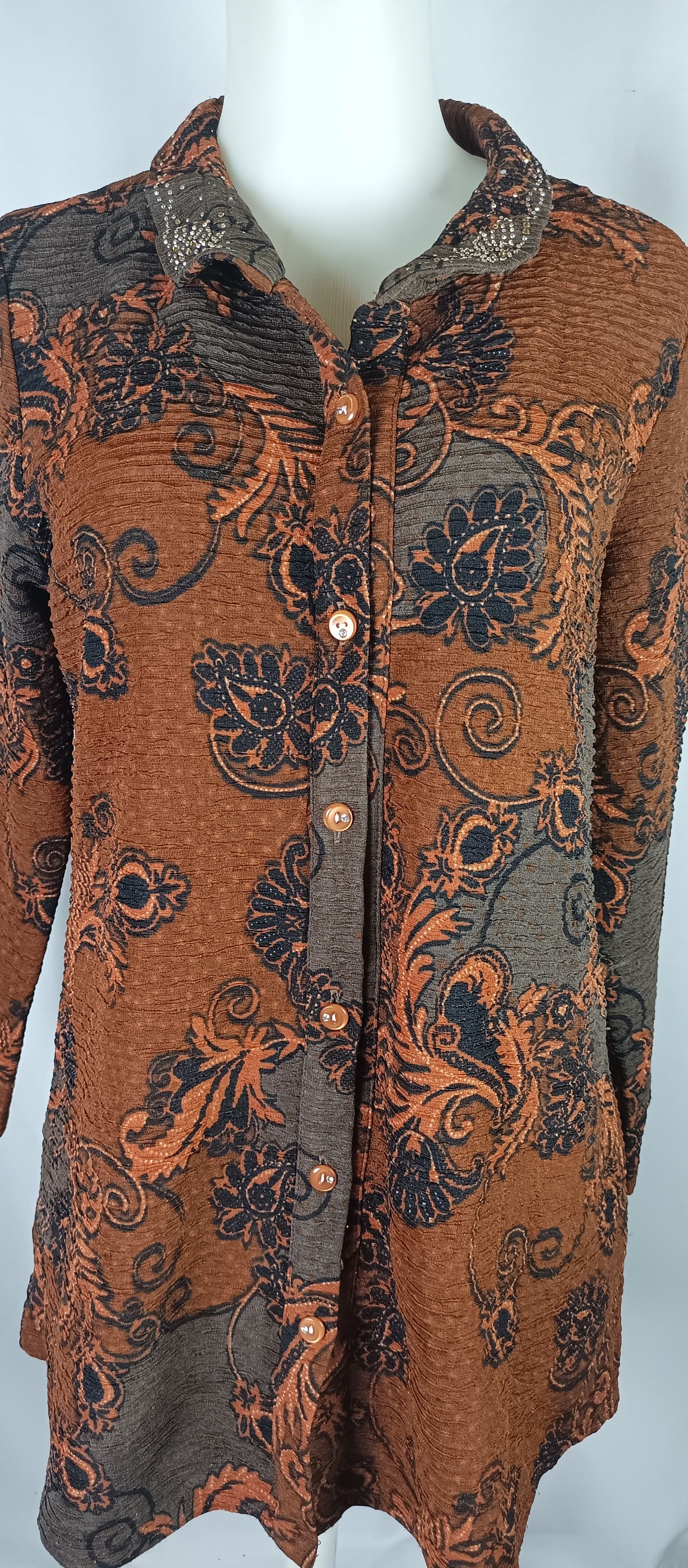 Designer × Japanese Brand × Vintage SSAMZIE Ladies Undefined Pleates Blouses Style Issey Size L / US 10 / IT 46 - 20 Thumbnail