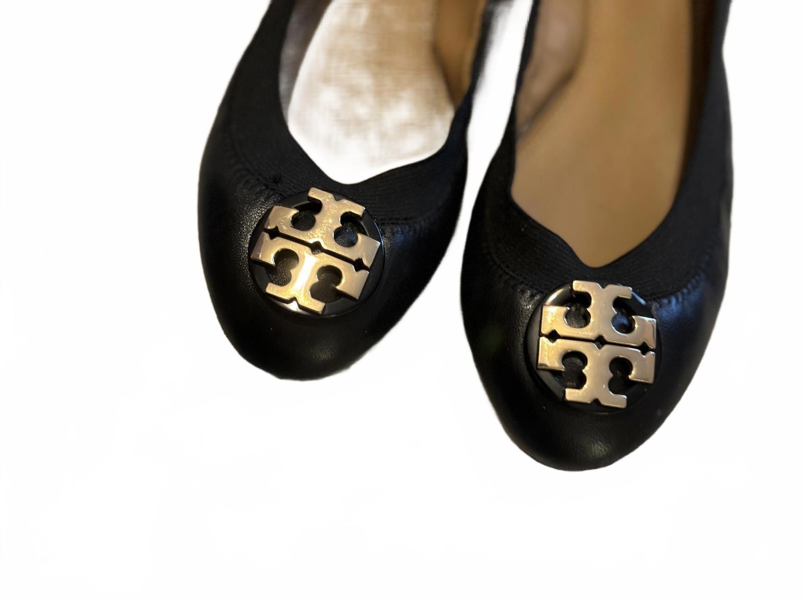 Other Tory Burch Black Leather Ballet Flats with Logo Accent sz 7 Size US 7 / IT 37 - 5 Thumbnail