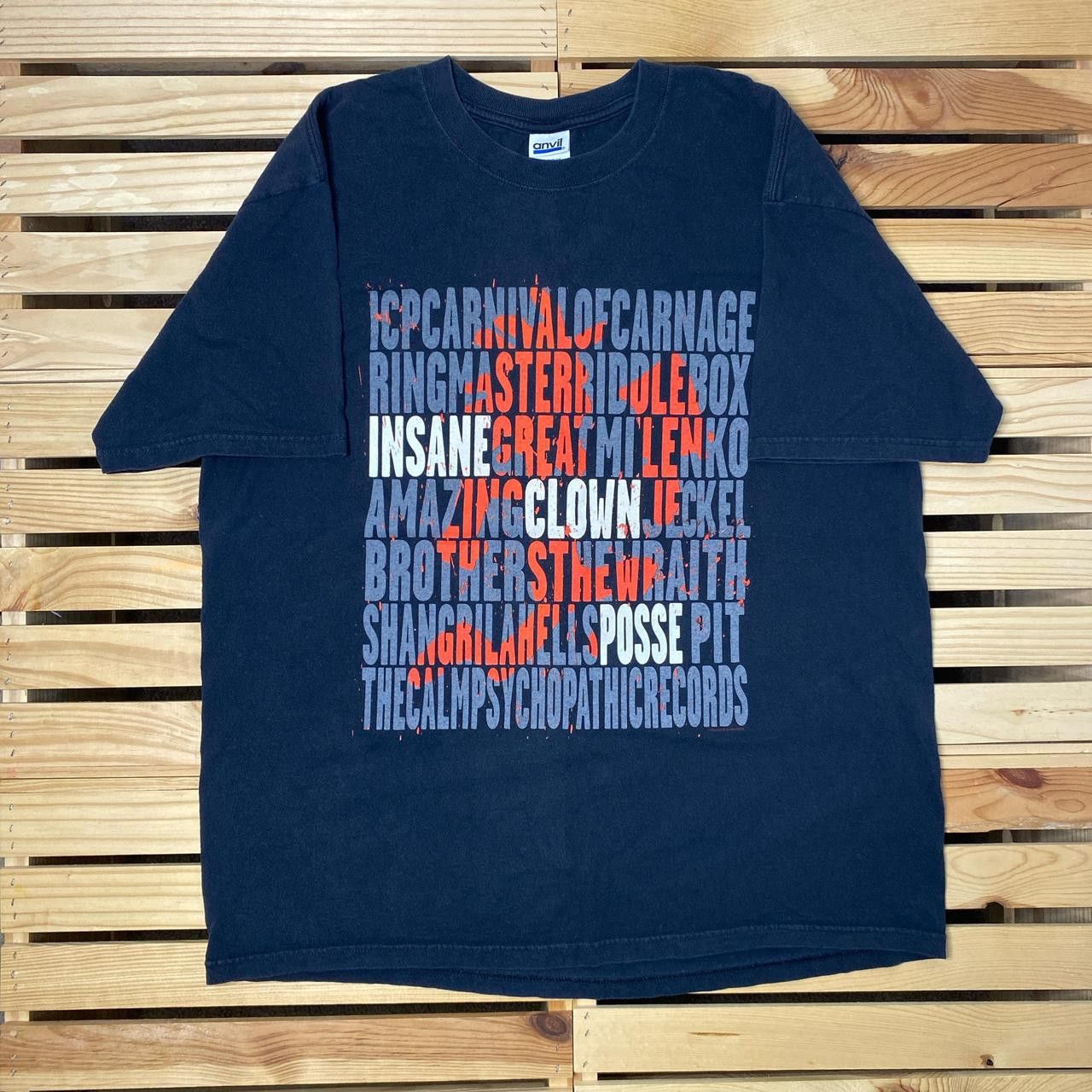 Anvil Vintage ICP Insane Clown Posse Black Band Tee Size XL Size US XL / EU 56 / 4 - 1 Thumbnail