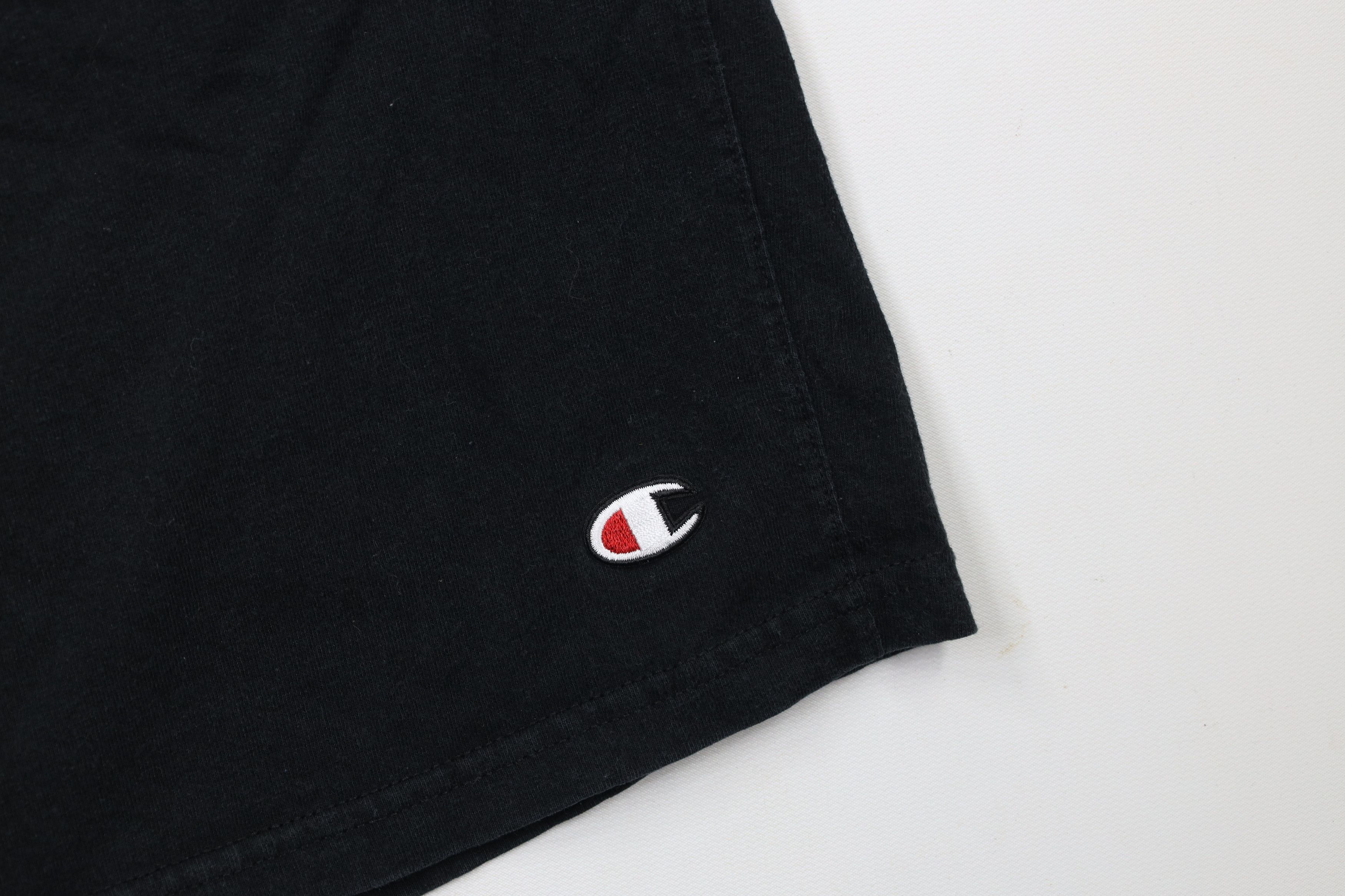 Champion × Vintage Vintage Champion Classic Logo Above Knee Shorts Black Cotton Size US 38 / EU 54 - 5 Thumbnail