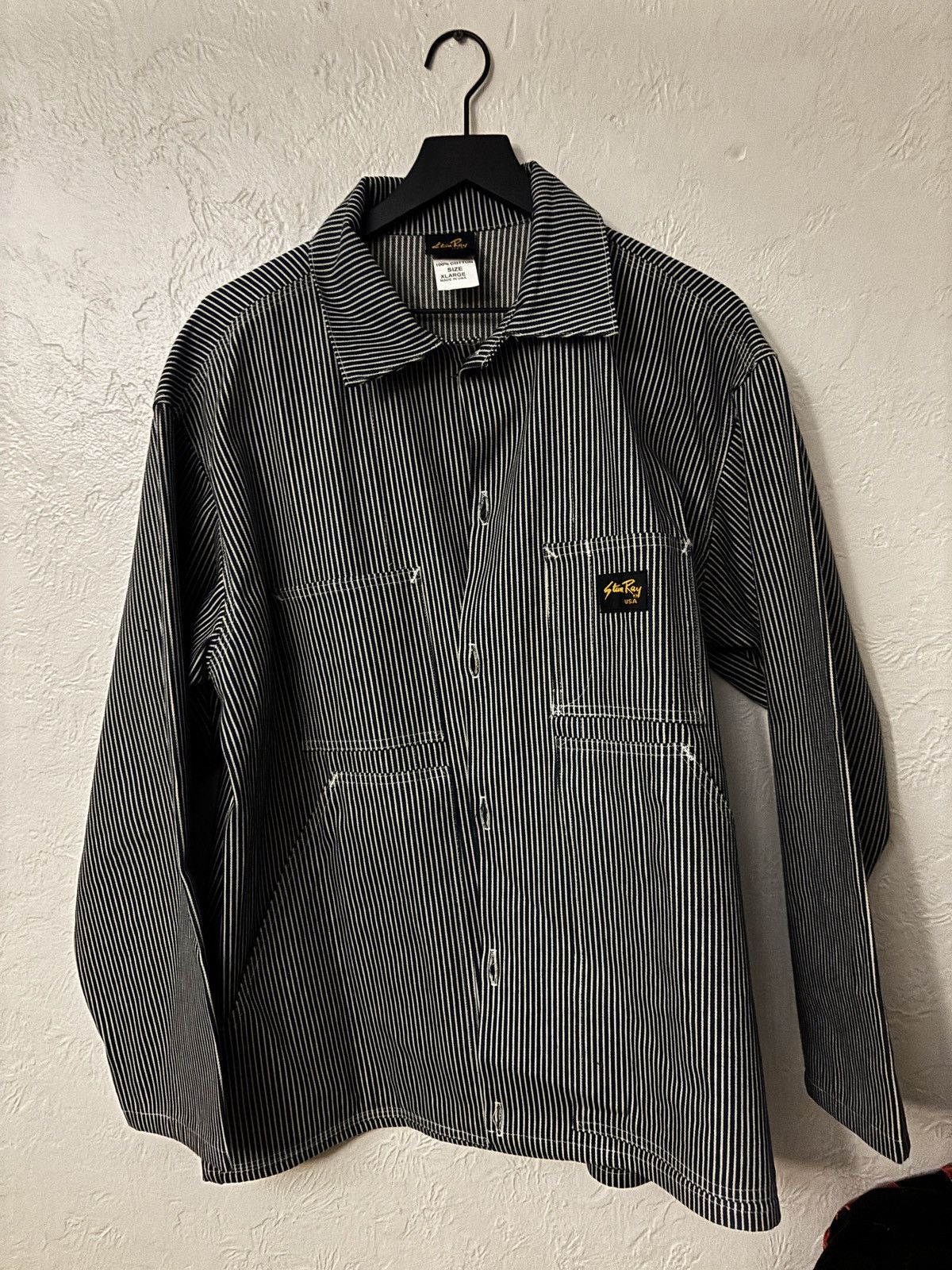 Stan Ray Pinstripe Chore Jacket Size US XL / EU 56 / 4 - 1 Thumbnail