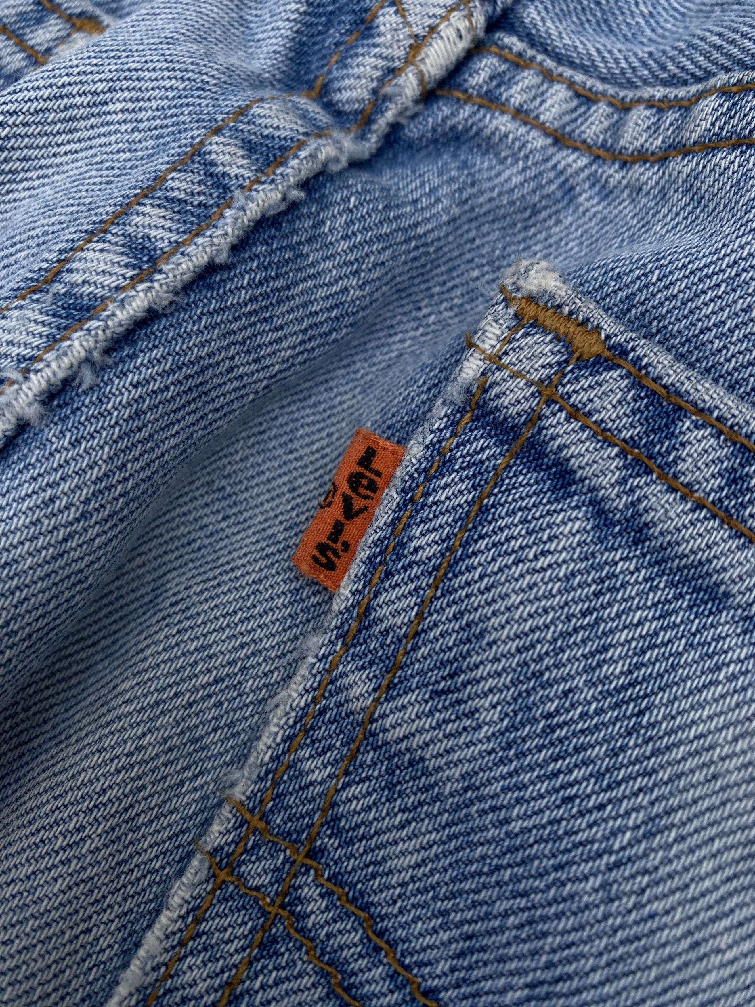 Levi's × Vintage Vintage Levi's Orange Rab baby blue Jeans distressed Size US 32 / EU 48 - 5 Thumbnail