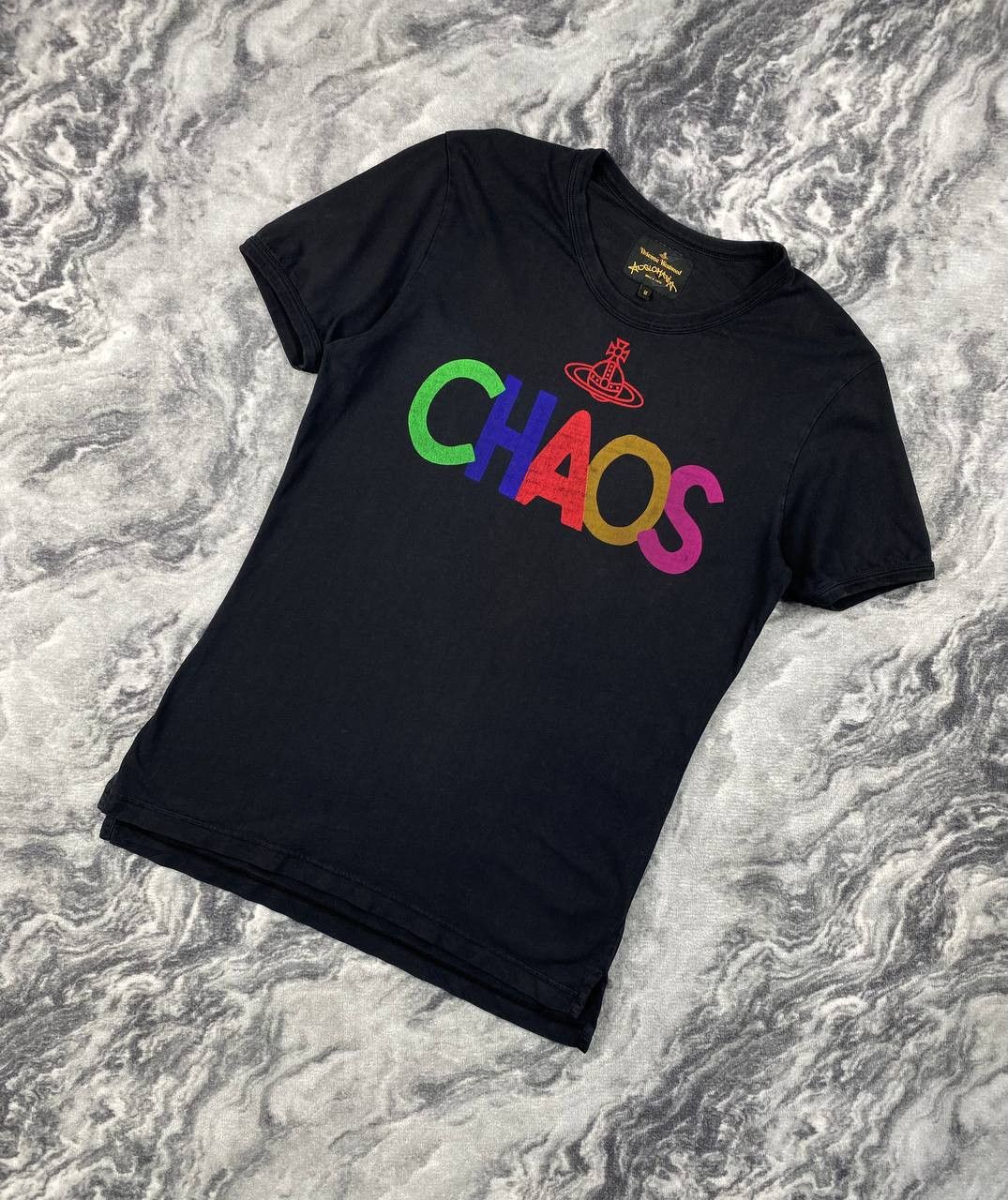 Vivienne Westwood Anglomania Chaos Big Logo T Shirt Men