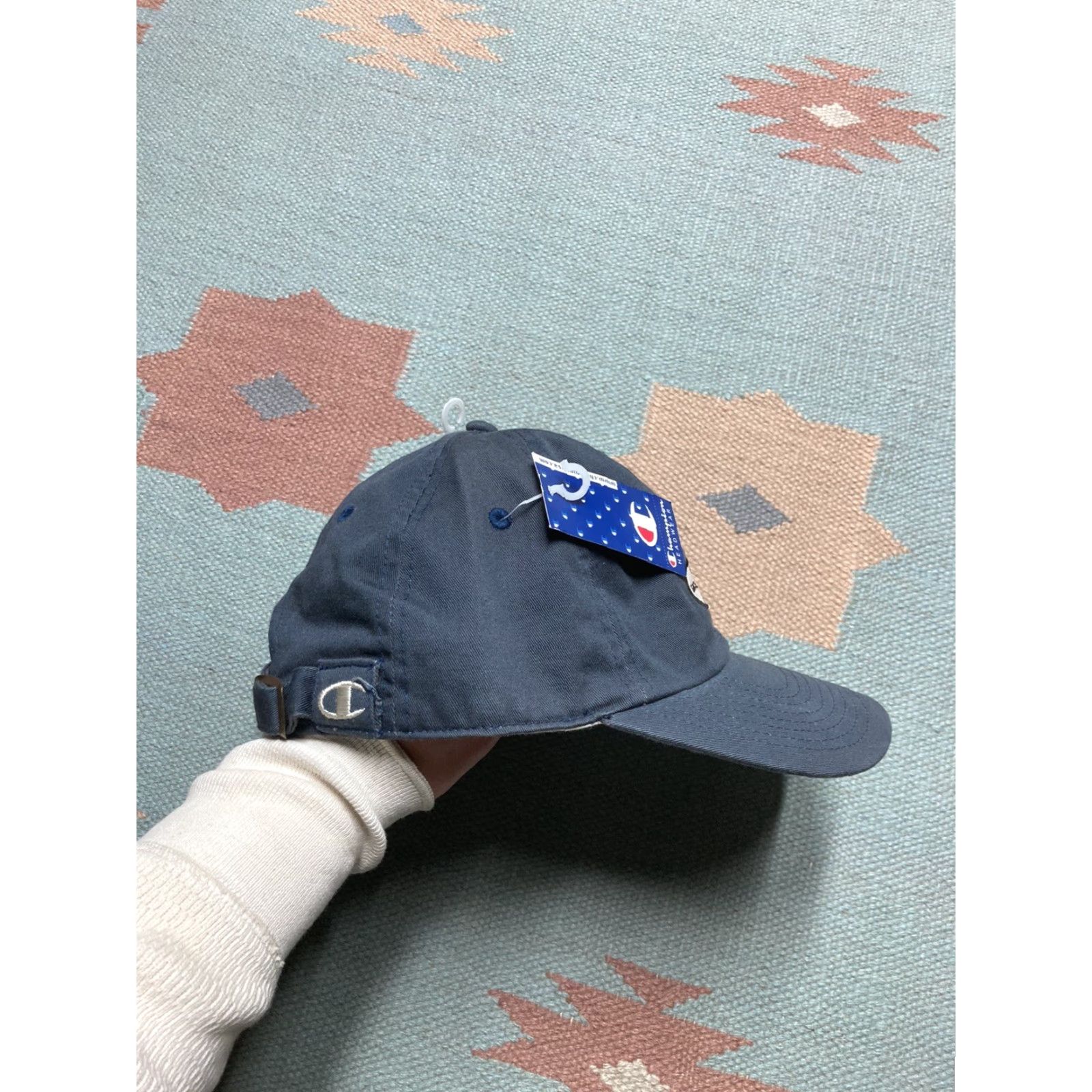 Champion VINTAGE Champion Athletics DEADSTOCK NWT navy blue strapback hat Dad cap Baseball Cap Men Adjustable Blue Champions Size ONE SIZE - 5 Thumbnail