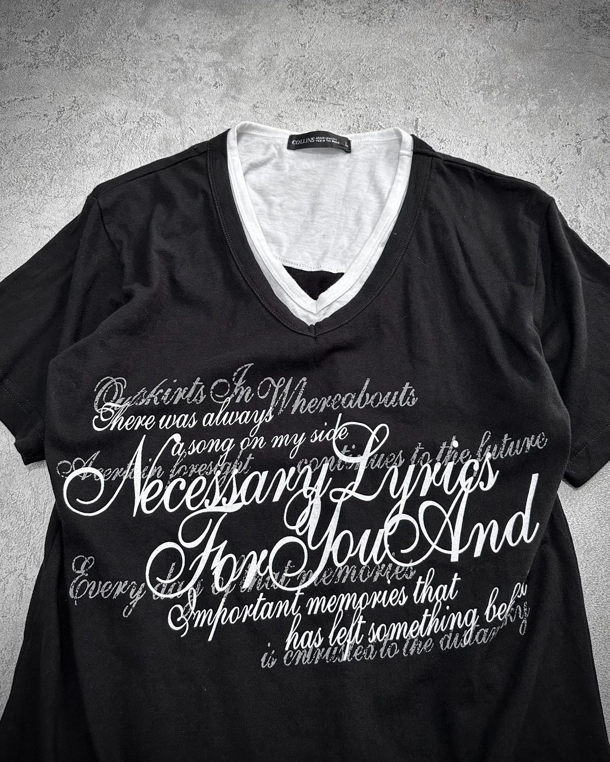 Tornado Mart Vkei Collins Poem T-shirt Fuga Lgb Style Size US M / EU 48-50 / 2 - 2 Thumbnail