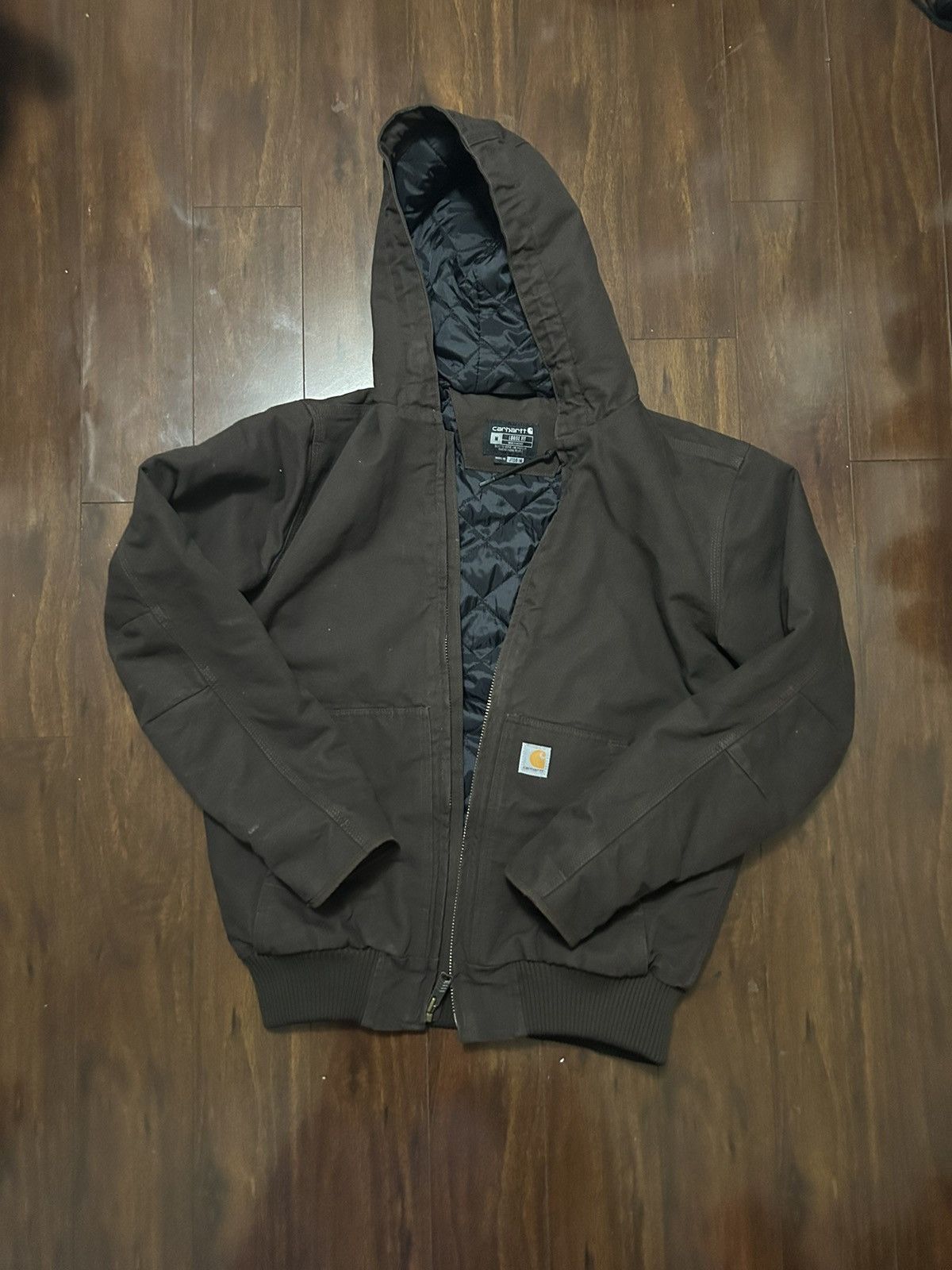 Carhartt × Vintage Brown Vintage Carhartt hoodie Jacket Size US M / EU 48-50 / 2 - 1 Thumbnail