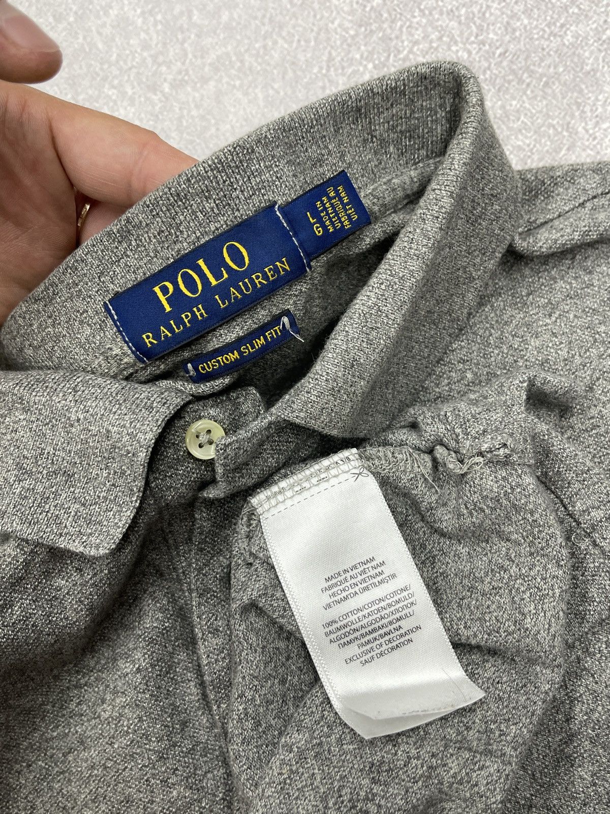 Polo Ralph Lauren Mens Polo Ralph Lauren Rugby Polo Grey Y2K RRL Size L Size US L / EU 52-54 / 3 - 6 Thumbnail