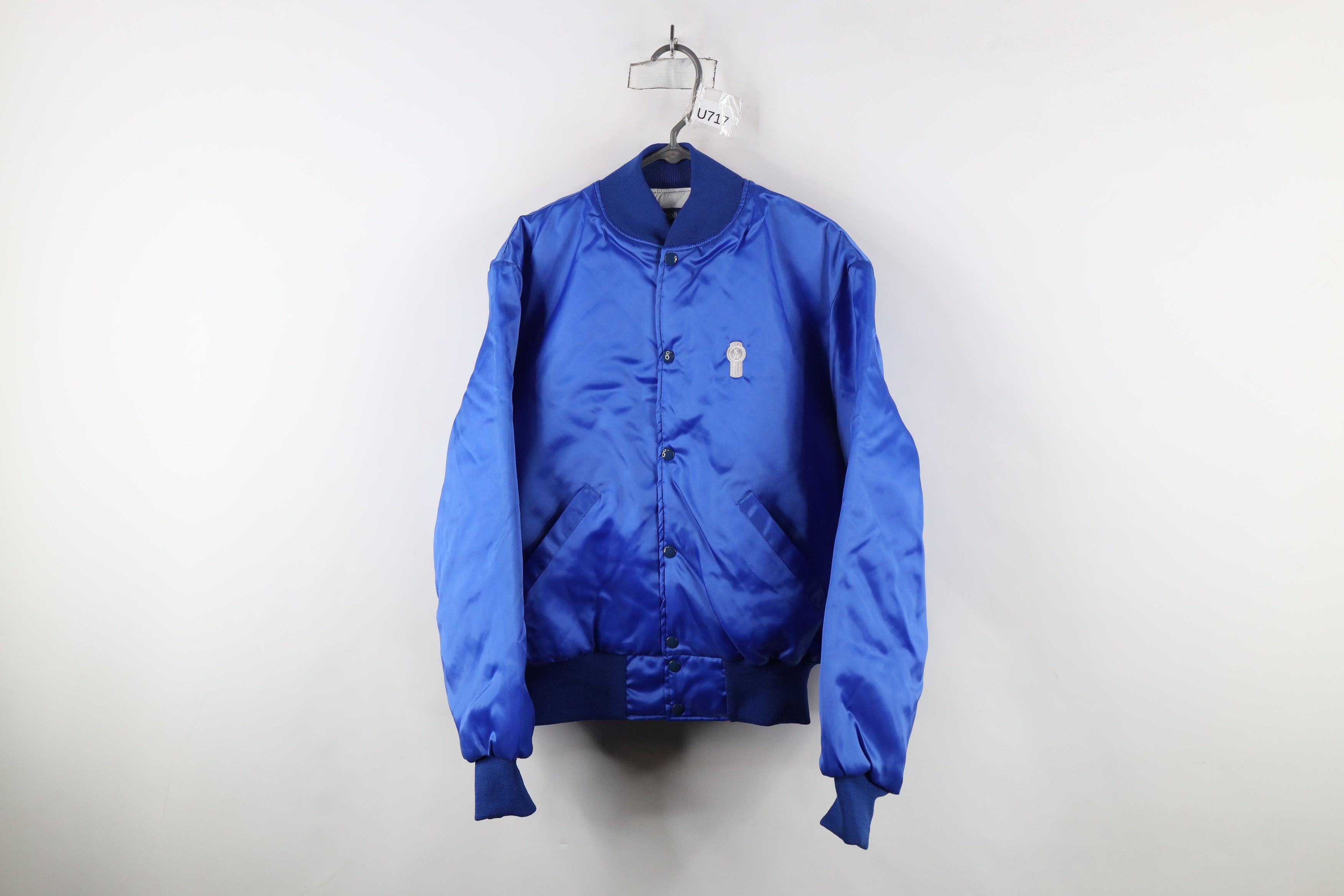 Vintage Vintage 80s 90s Trucking Quilted Satin Bomber Jacket USA Size US L / EU 52-54 / 3 - 1 Thumbnail
