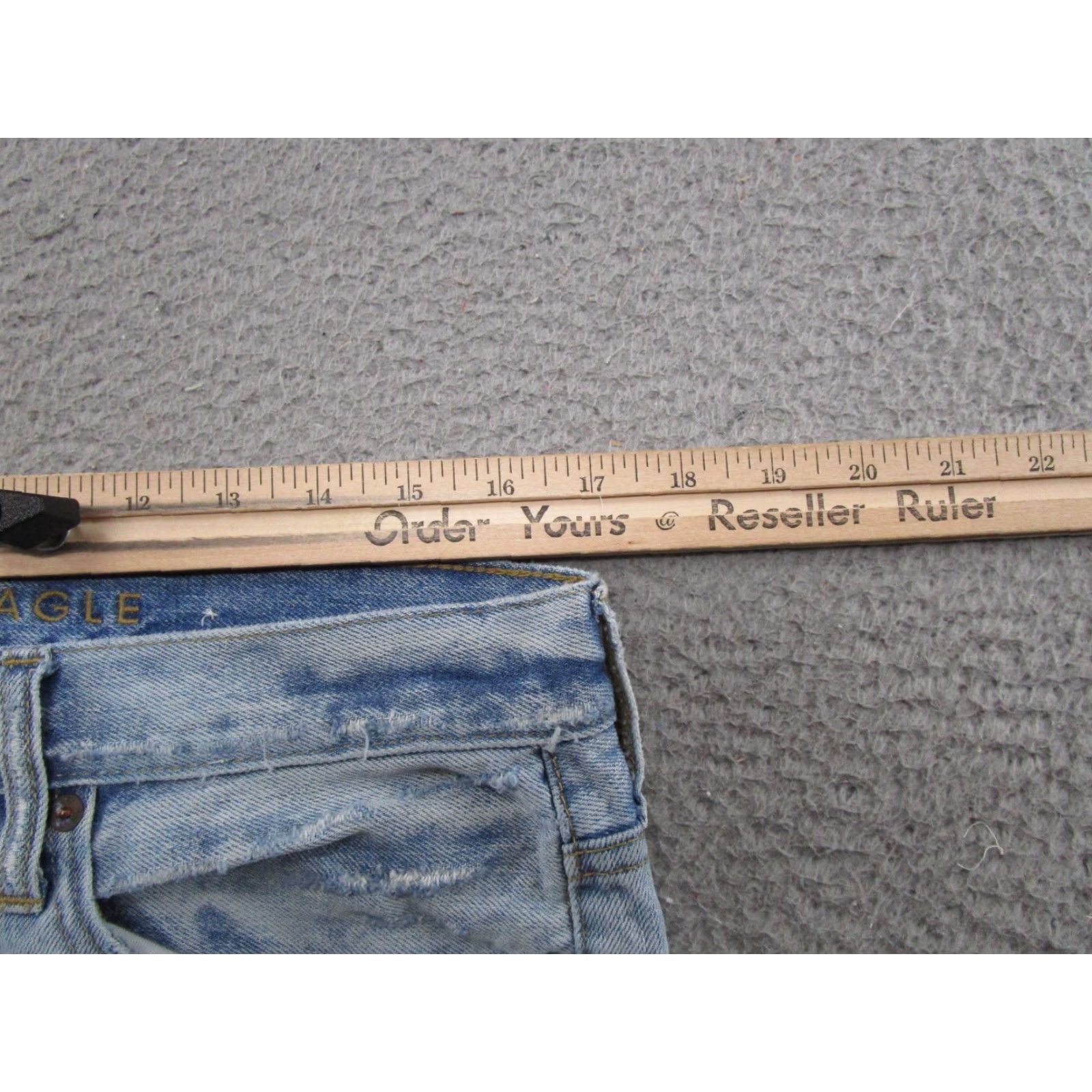 American Eagle Outfitters American Eagle Outfitters Jeans Men Slim Straight Distressed 32x32 Blue Denim Cotton 5-Pocket Logo Inseam 32 Regular Size 32 Vintage: No Size US 32 / EU 48 - 7 Thumbnail