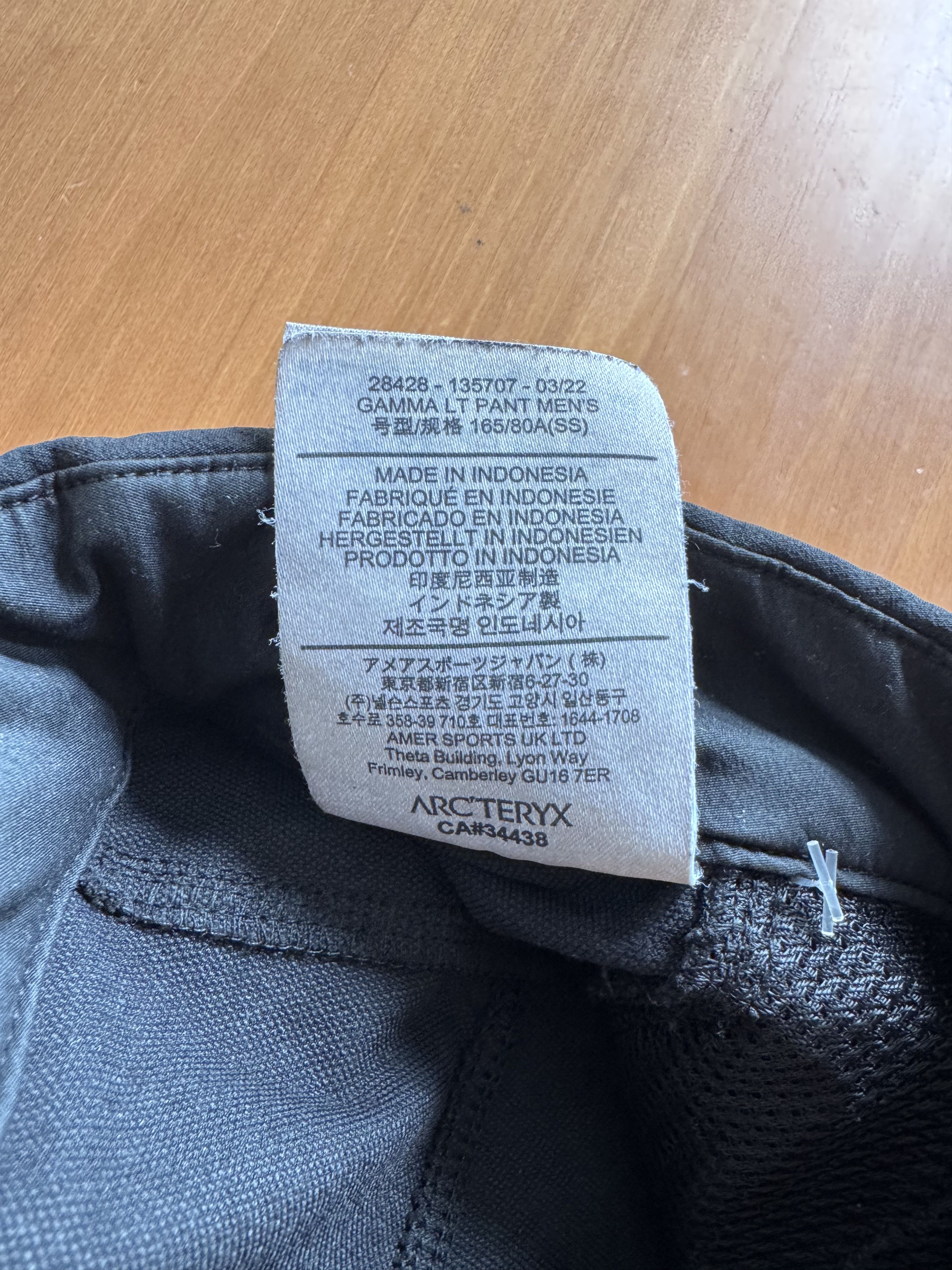 Arc'teryx Arc'teryx Gamma LT Pant Small S/P Black Softshell 28428 Size US 30 / EU 46 - 6 Thumbnail