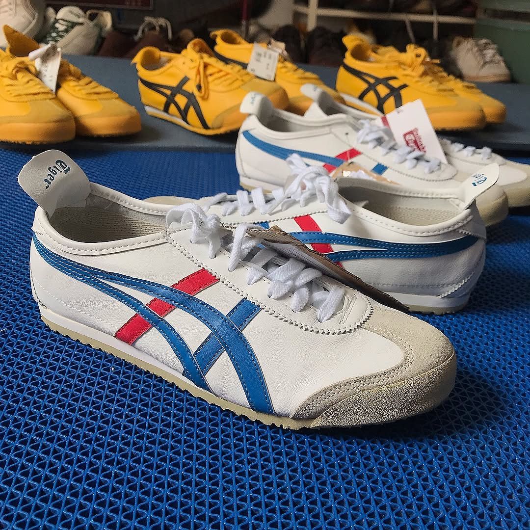 Onitsuka Tiger Onitsuka Tiger MEXICO 66 White Blue French Stripe 44 euR Size US 11 / EU 44 - 1 Thumbnail