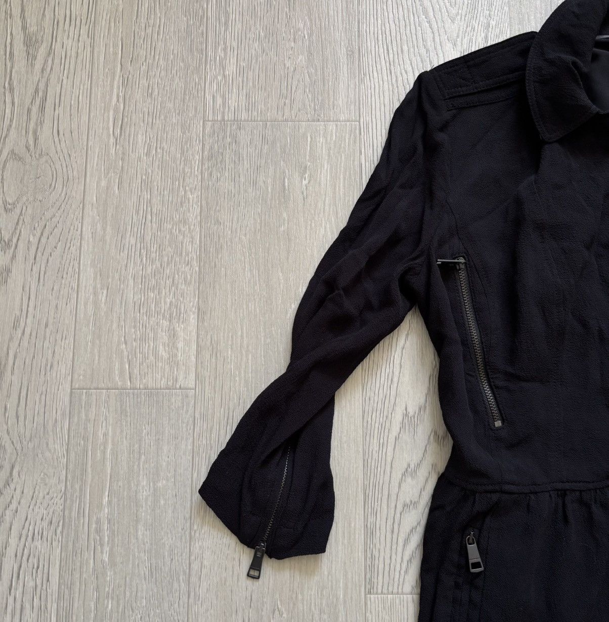 Burberry × Designer × Vintage Burberry Brit Zipped Dress Black Size M / US 6-8 / IT 42-44 - 4 Thumbnail