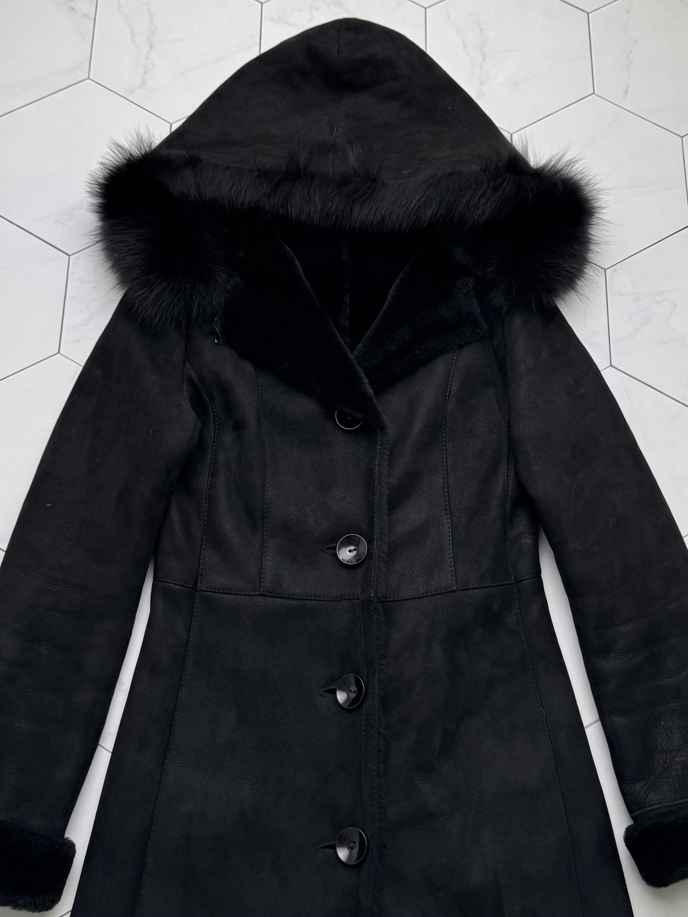 Vintage Vintage Real Sheepskin Coat Hooded Shearling Leather Coat B4 Size S / US 4 / IT 40 - 7 Thumbnail