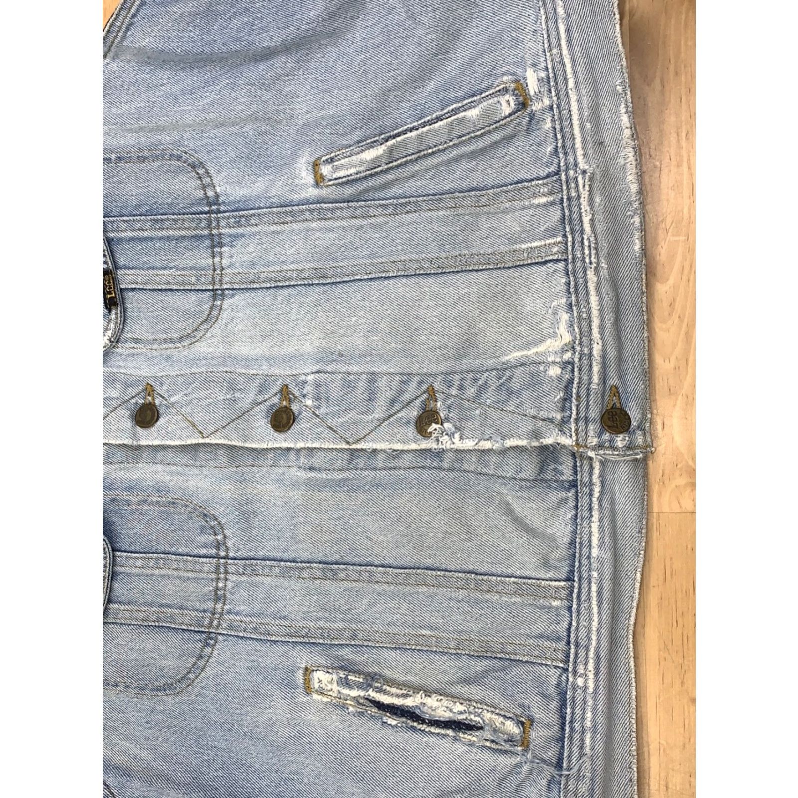 Lee VINTAGE Lee Denim Vest Mens L Blue Light Wash Harley Davidson 80s Distress Size US L / EU 52-54 / 3 - 3 Thumbnail
