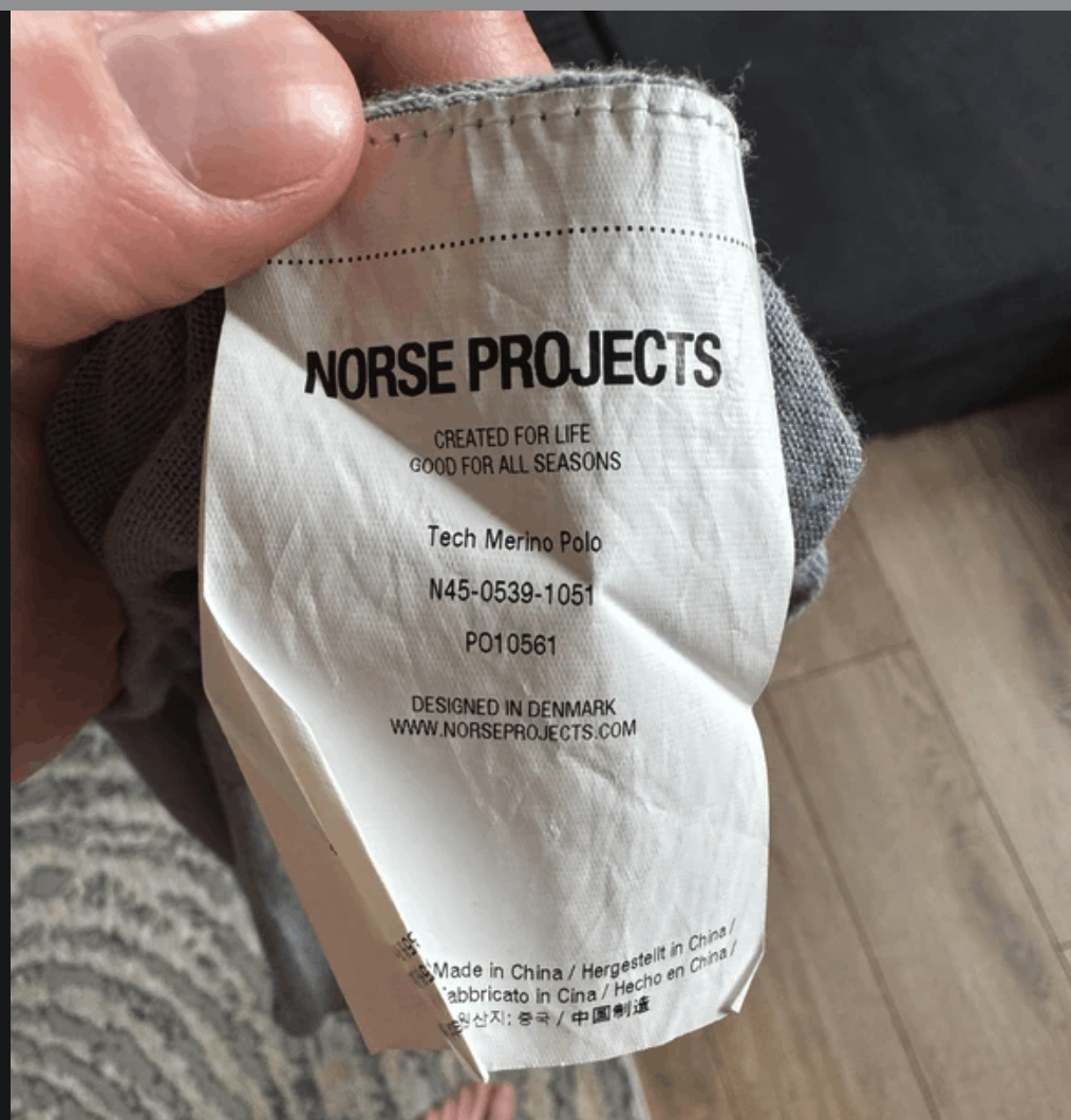 Norse Projects Norse Projects Arktisk Tech Merino Polo Size US M / EU 48-50 / 2 - 5 Thumbnail