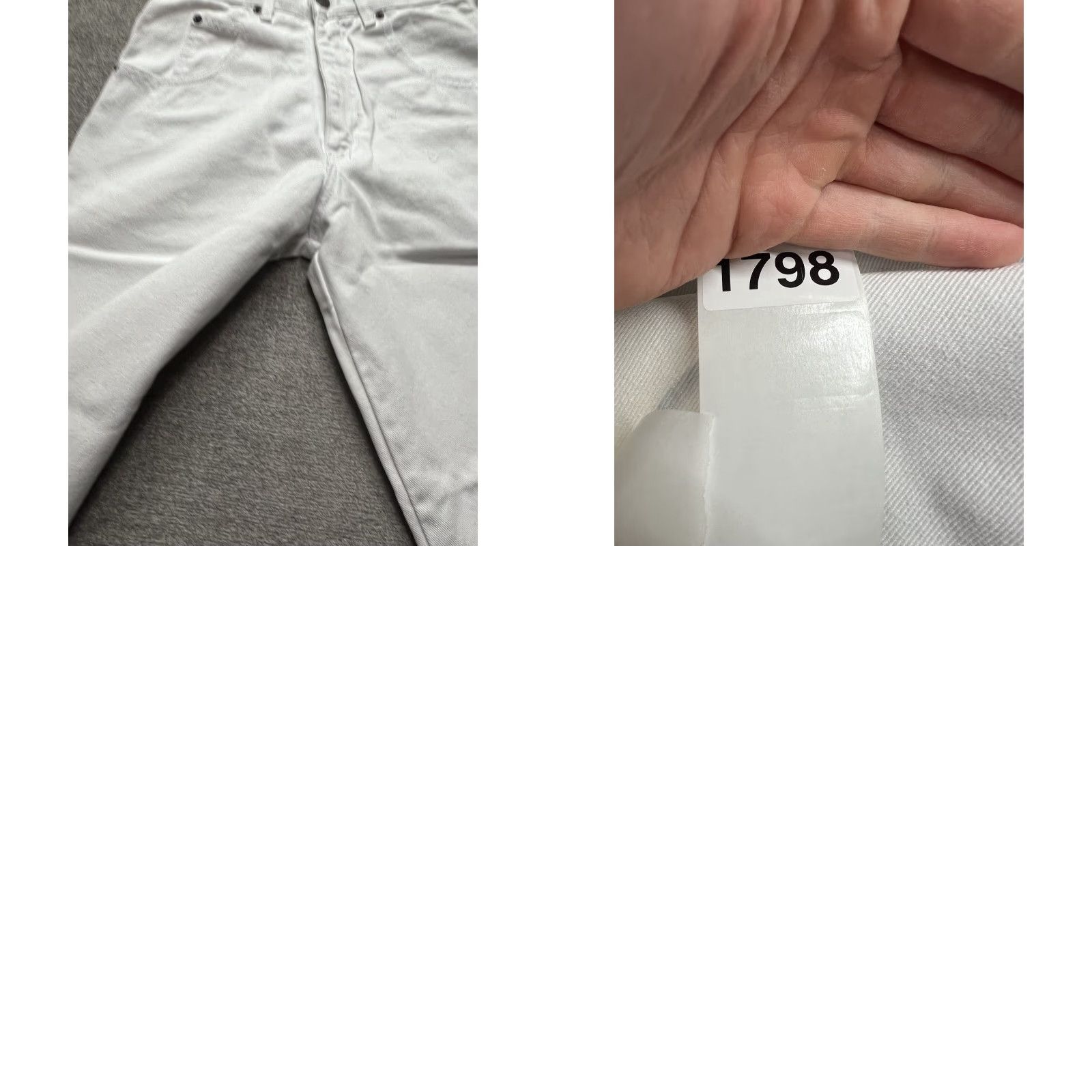 Vintage VINTAGE Solo Semore White Jeans Straight Leg Skater 28x28 USA Made Size US 28 / EU 44 - 9 Thumbnail