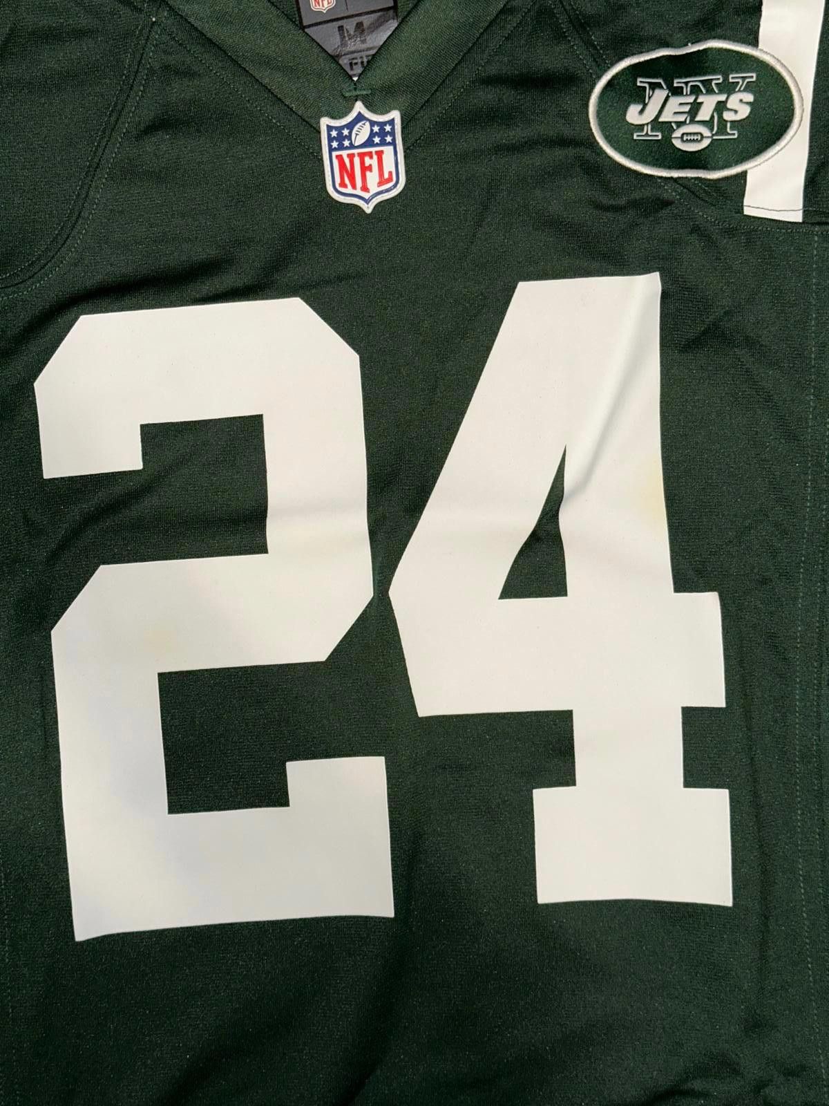 Nike 2012 Nike Mens NFL NY Jets Darrelle Revis Players Edition Jersey Vintage Size US L / EU 52-54 / 3 - 2 Thumbnail