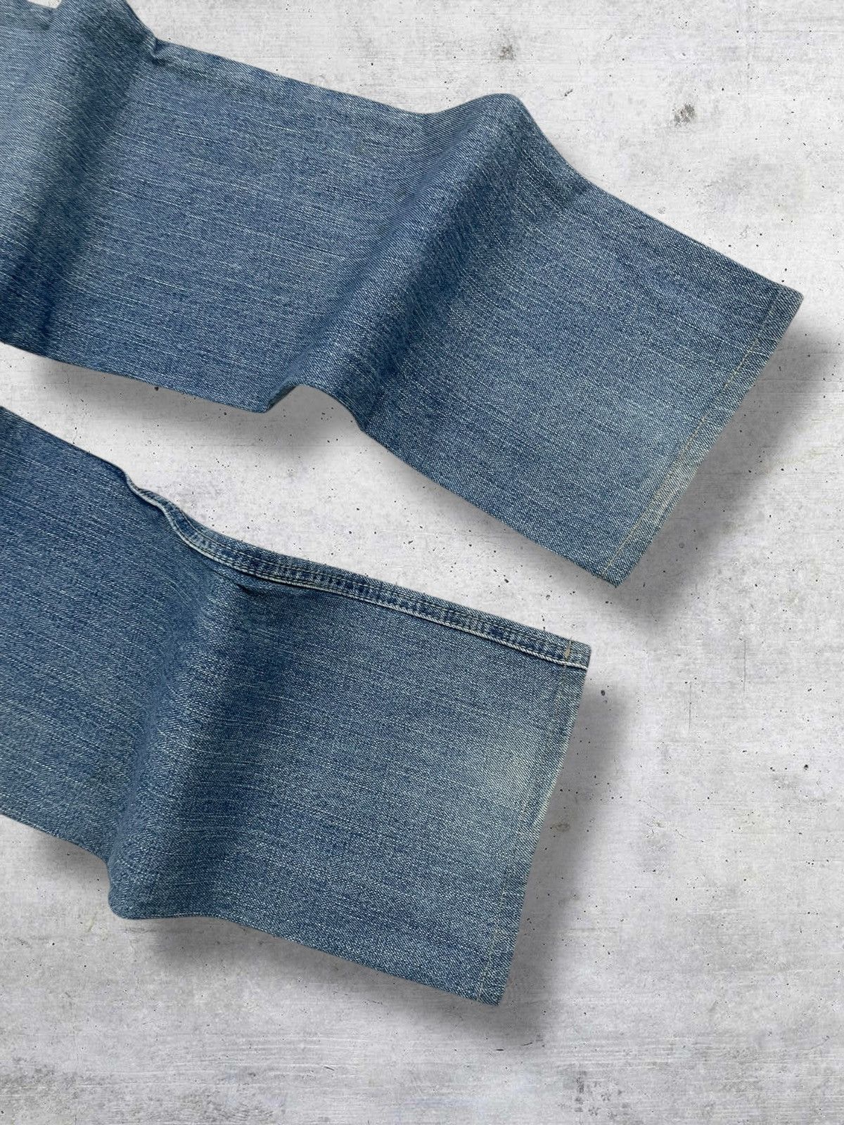 semanticdesign VINTAGE DENIM LAB JAPAN DESIGNER 90S OG RIPPED GRUNGE DENIM Size US 32 / EU 48 - 14 Thumbnail