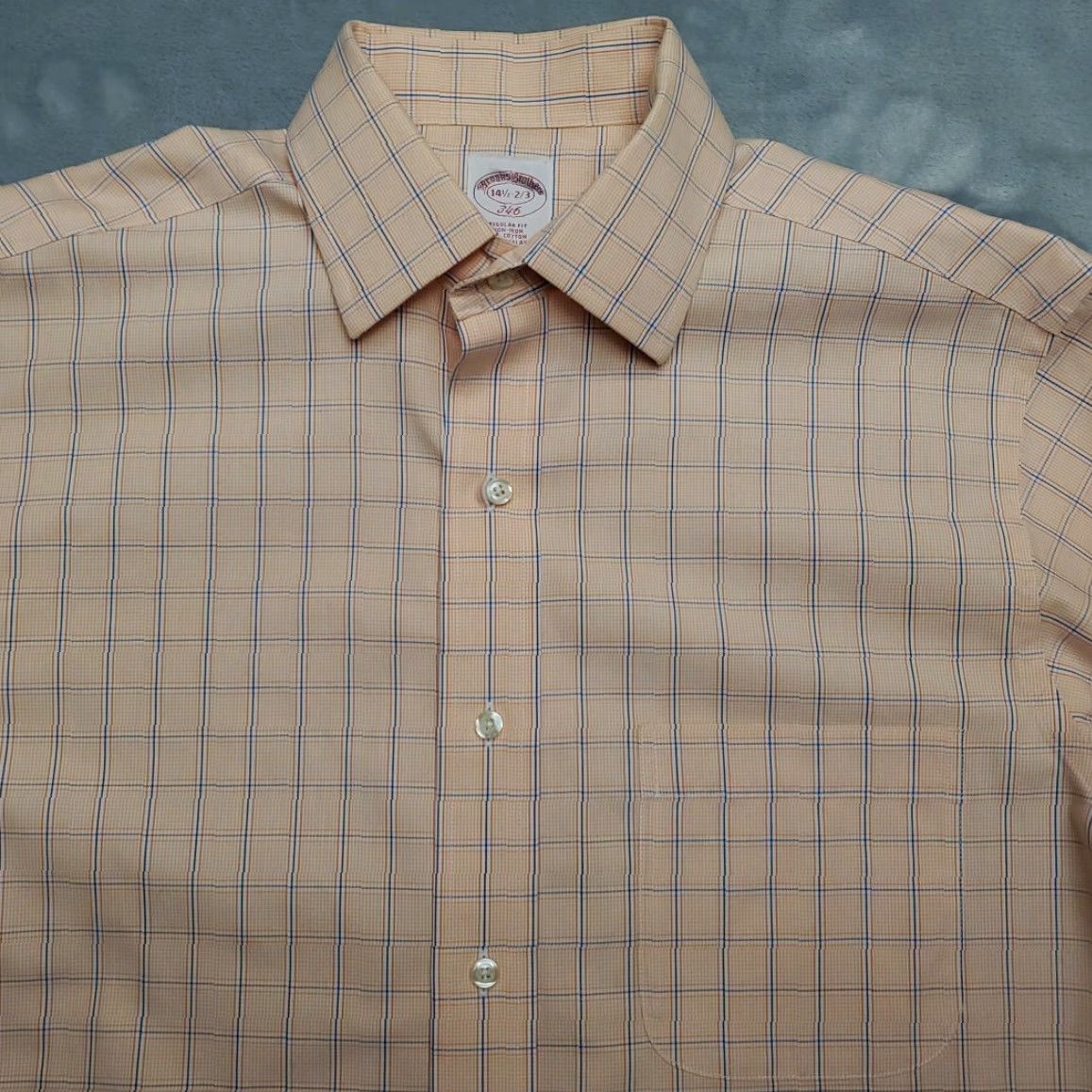 Brooks Brothers Brooks Brothers Shirt 14.5 Pink Plaid Long Sleeve Cotton Non-Iron Dress Mens Size 40R - 3 Thumbnail