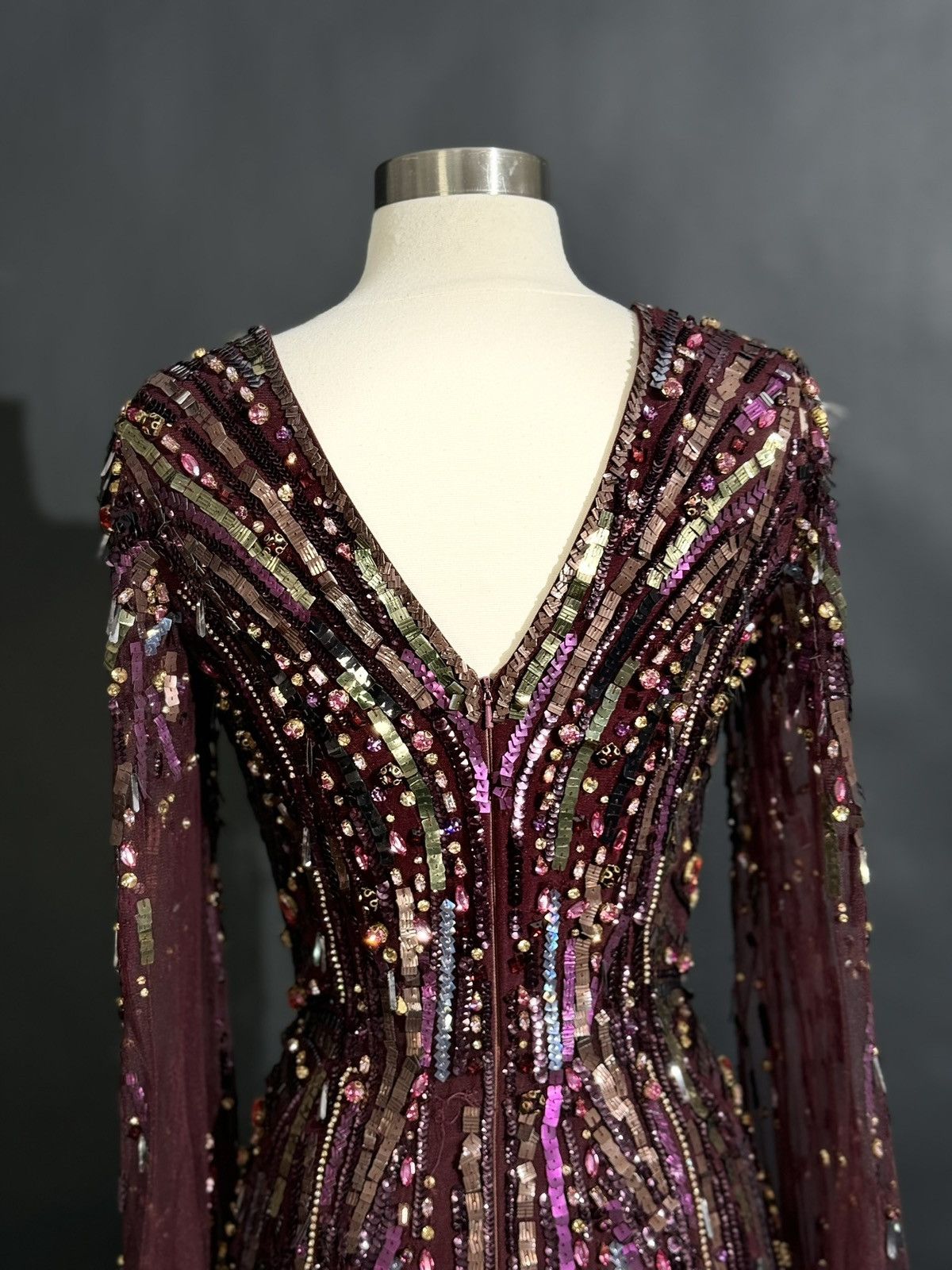 Jenny Packham Brand New US 14 JENNY PACKHAM Evening Gown Size XL / US 12-14 / IT 48-50 - 9 Thumbnail