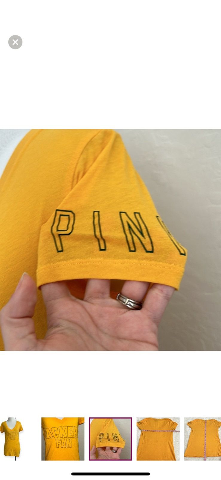 NFL Pink Victoria’s Secret X NFL small packers tee Size S / US 4 / IT 40 - 5 Thumbnail