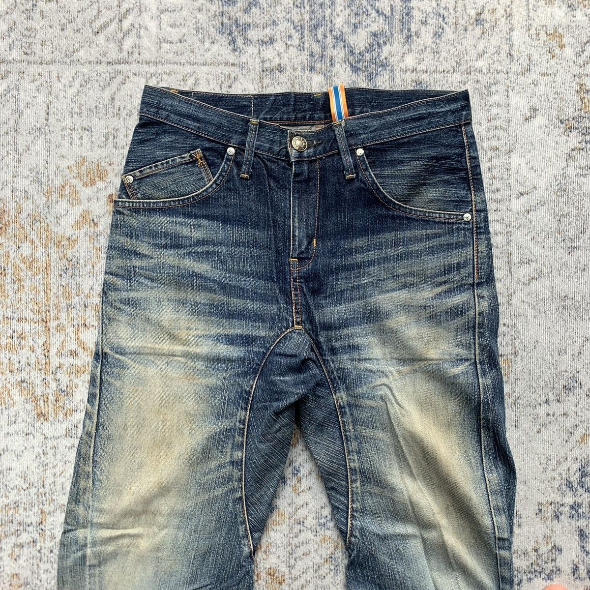 Japanese Brand 2000s Japanese Brand Edwin Mud Wash Wide Flared Denim Pants Size US 29 - 2 Thumbnail