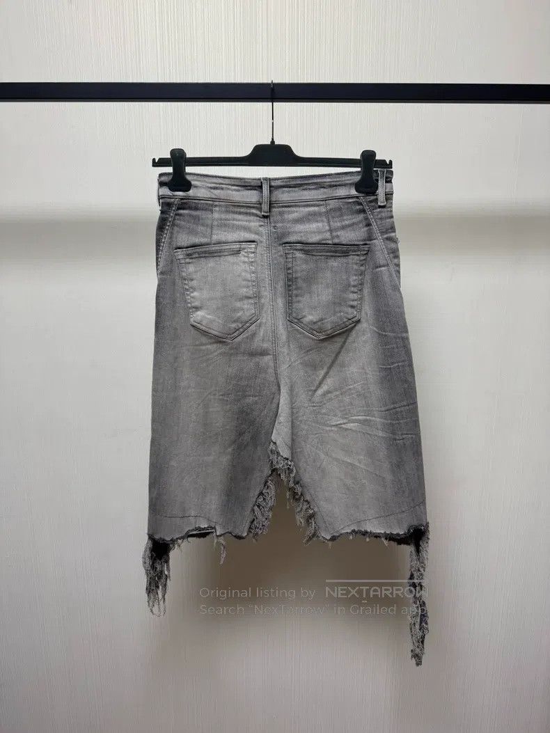 Rick Owens Rick Owens Stone washing destroys fringed skirts| Size 30" / US 8 / IT 44 - 2 Thumbnail