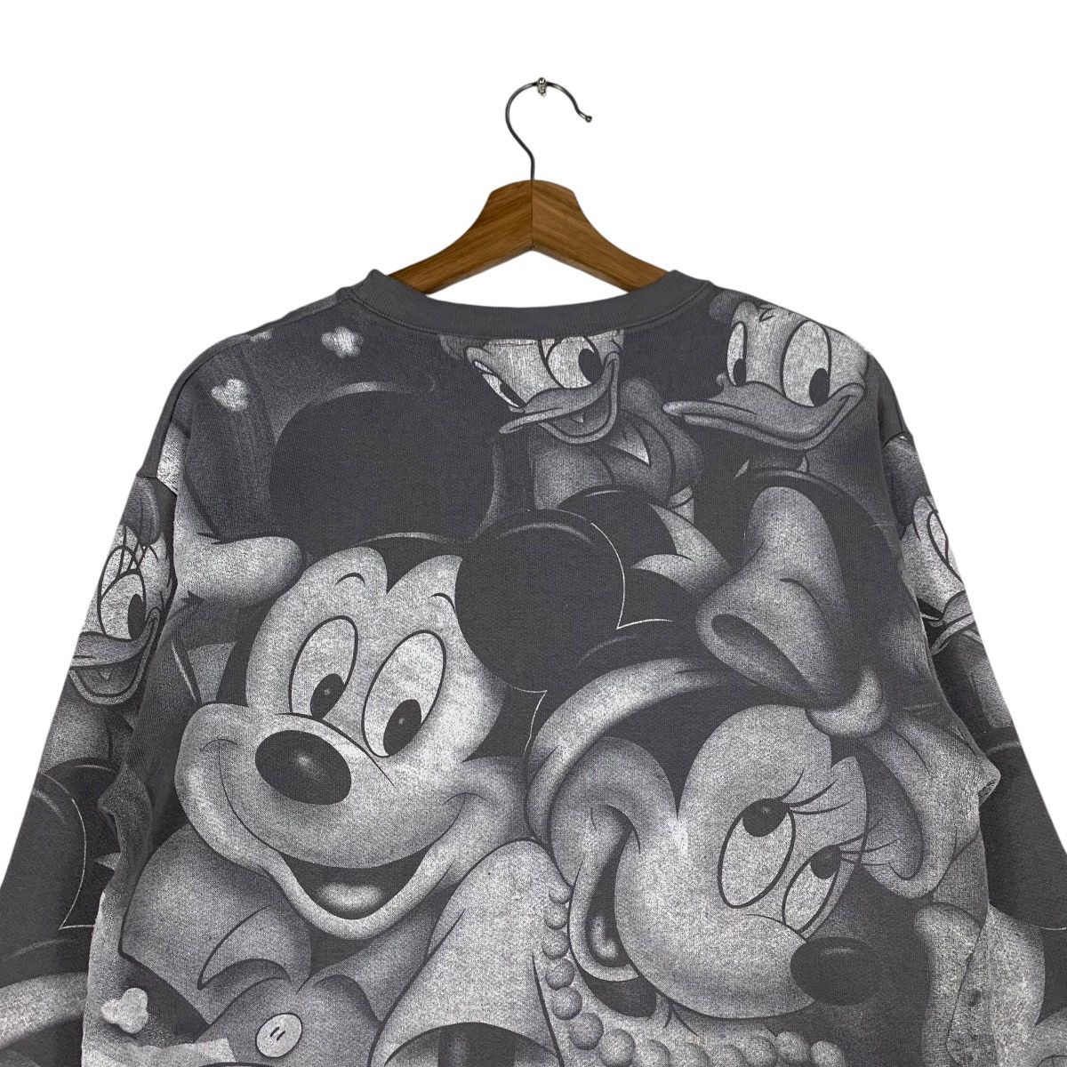 Disney MICKEY MOUSE All Over Print Graphic Sweater #1203-C55 Size US S / EU 44-46 / 1 - 8 Thumbnail