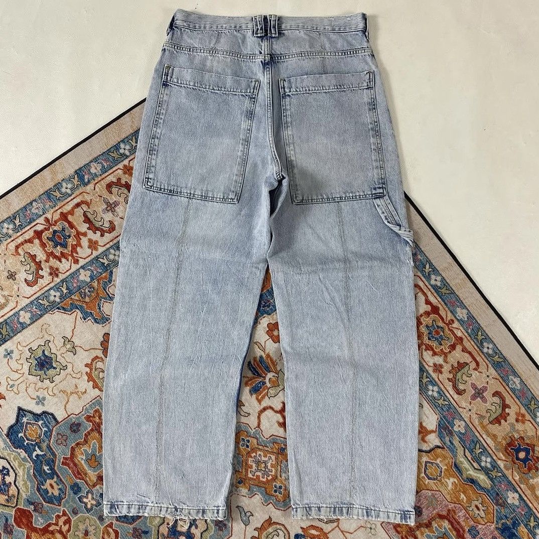 Zara Zara y2k style distressed jeans pants Size US 35 - 1 Thumbnail