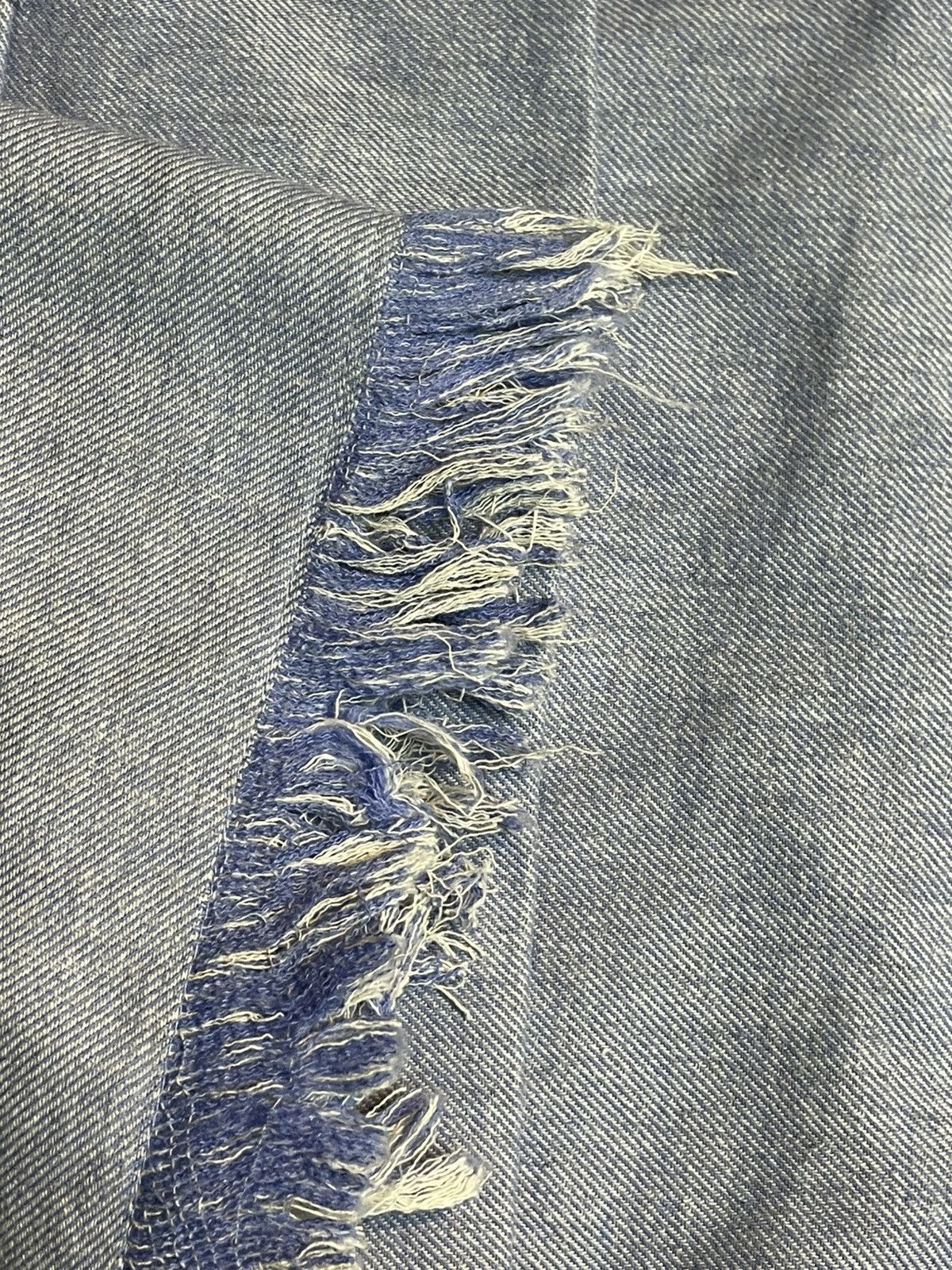 Vintage × Zara Zara x Casual Blue Frayed Hem Long Coat (26) Size US S / EU 44-46 / 1 - 8 Thumbnail