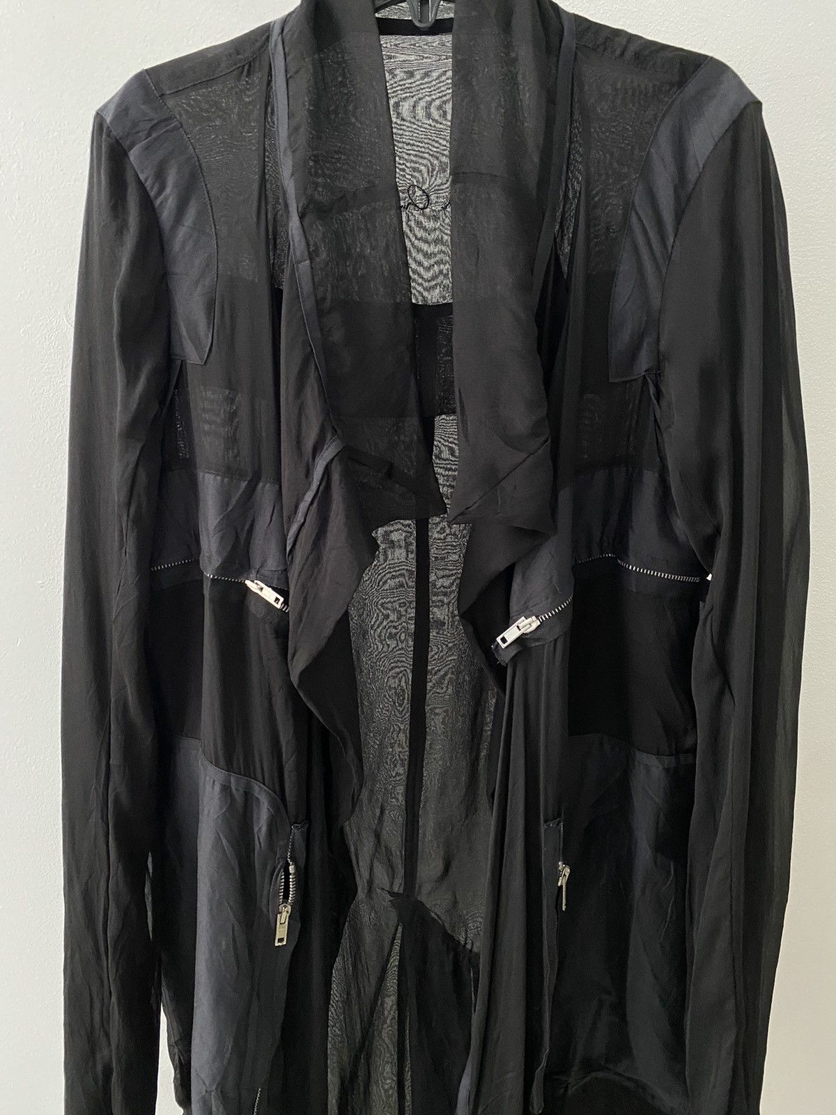 Rick Owens RickOwen multi pockets , double layer silk jacket Size ONE SIZE - 3 Thumbnail