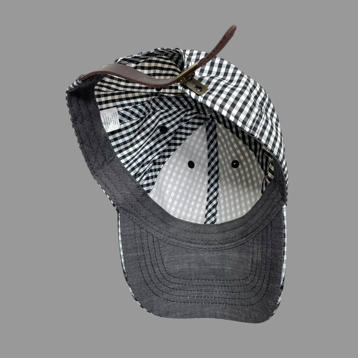 Vintage Vintage 90s blank checkered hat Size ONE SIZE - 4 Thumbnail