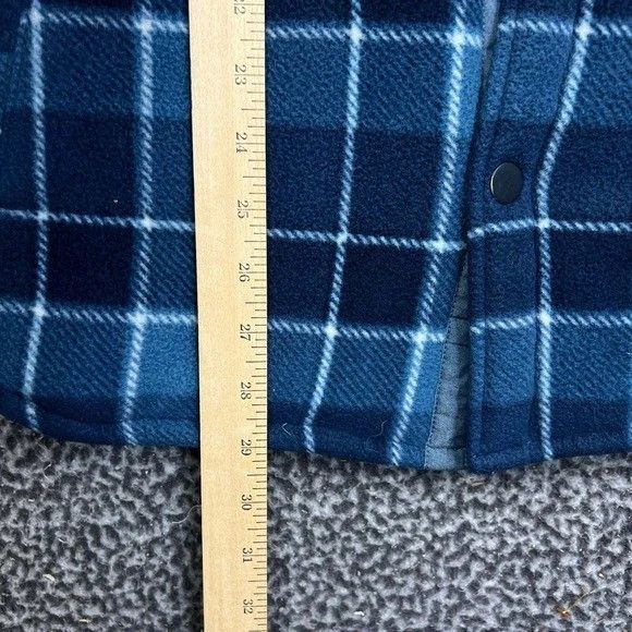 Voyage Voyager Shacket Men Blue Flannel Plaid Fleece Lined M Size US M / EU 48-50 / 2 - 3 Thumbnail