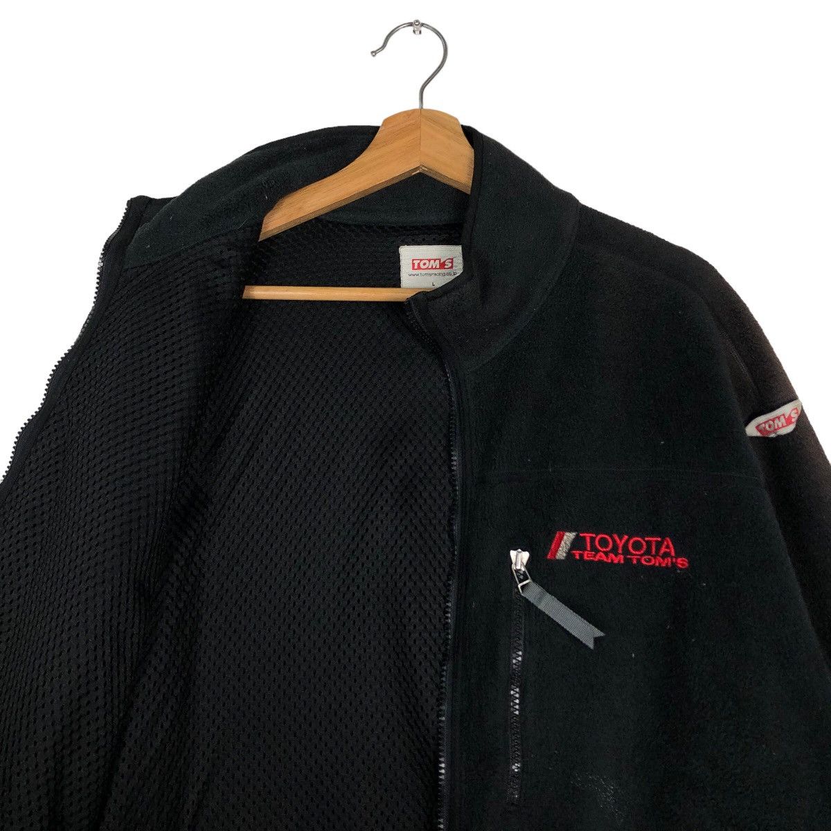 Japanese Brand 🔥90’s Vtg Fleece Bomber Jacket Toyota Racing Toms Racing Size US L / EU 52-54 / 3 - 10 Thumbnail